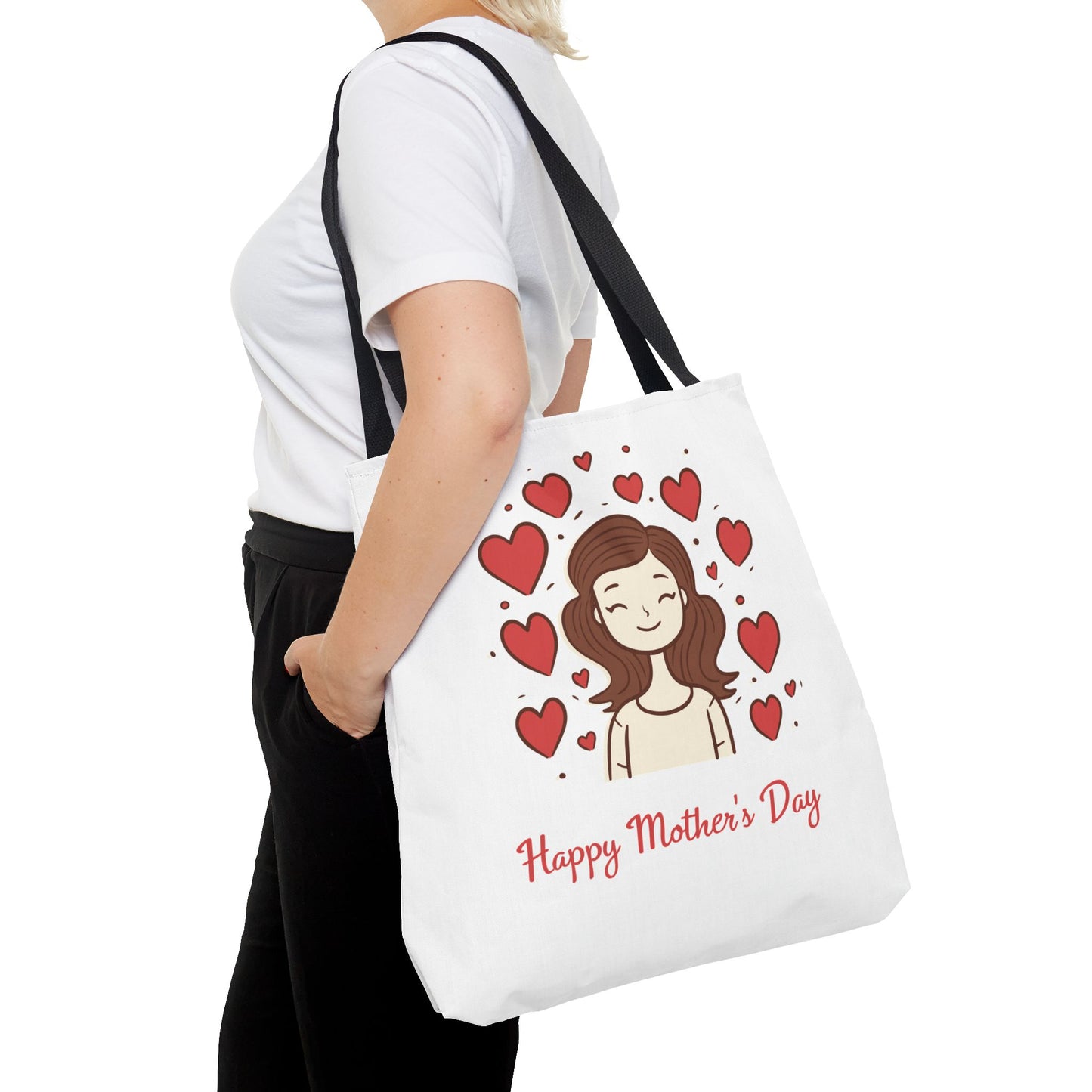 Mother's Day Hearts Tote Bag — Happy Mother's Day Gift Tote