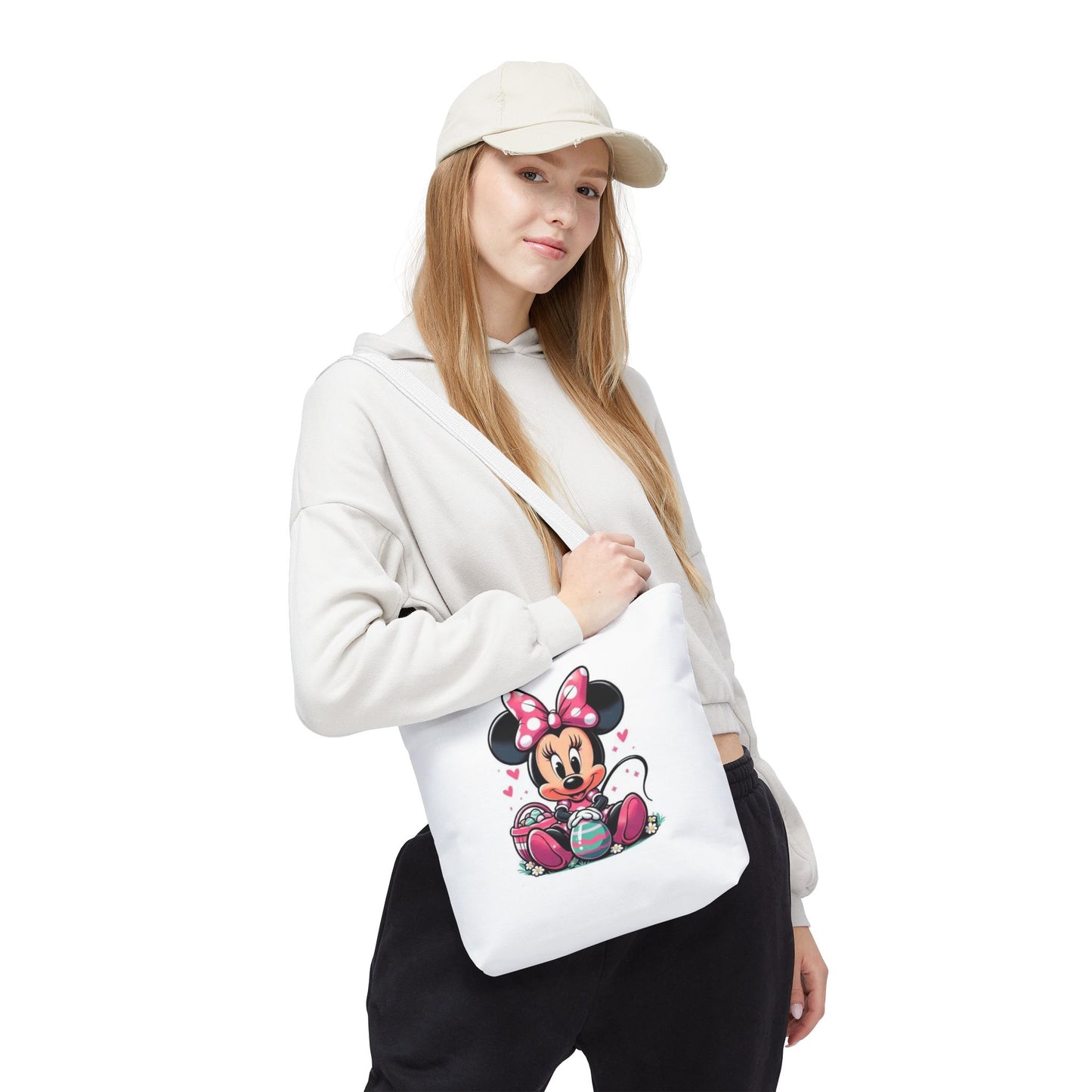Minnie Mouse Easter Tote Bag — Cute Pink Bunny-Ears Character Tote