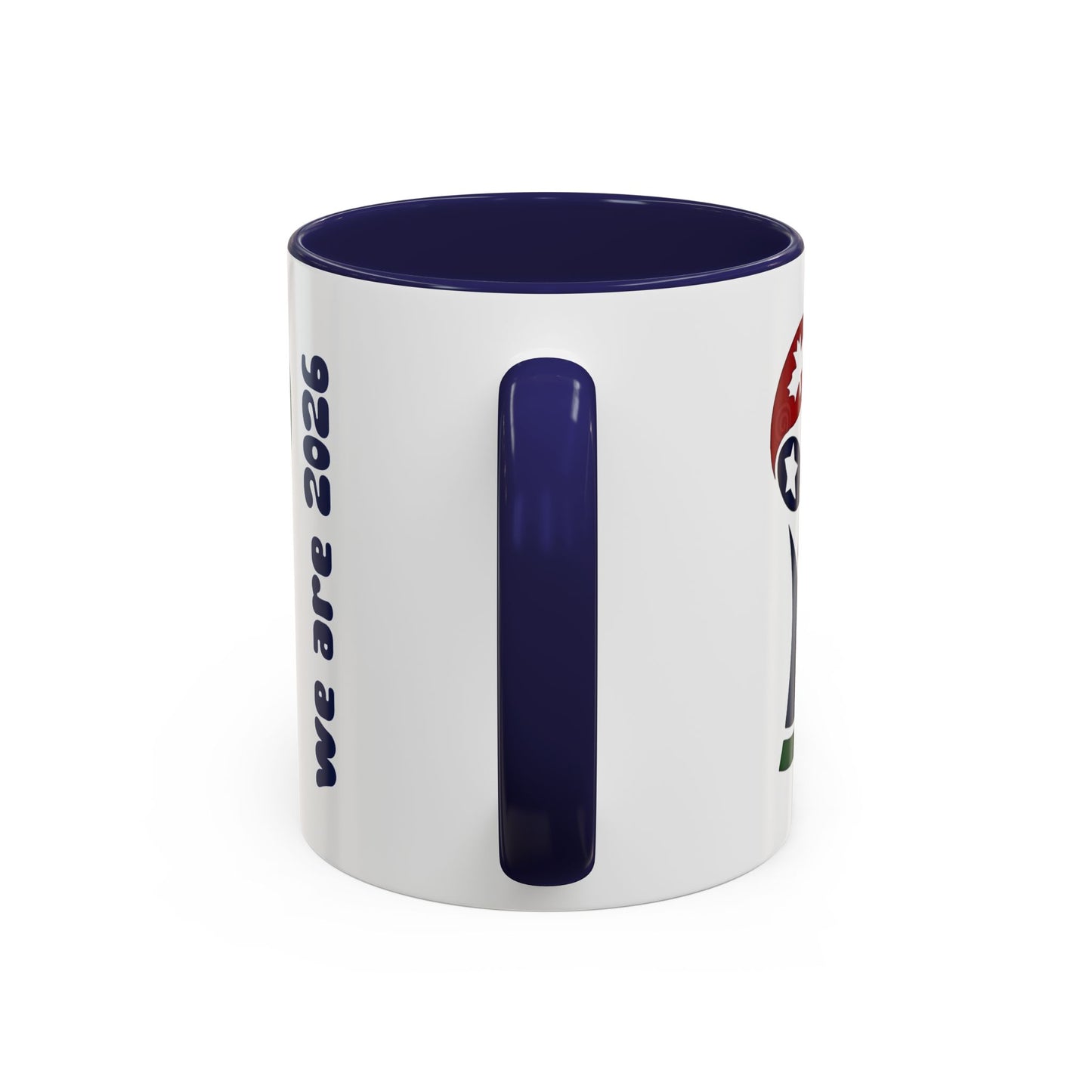 World Cup 2026 Accent Coffee Mug — 'We Are 2026' Soccer Fan Gift