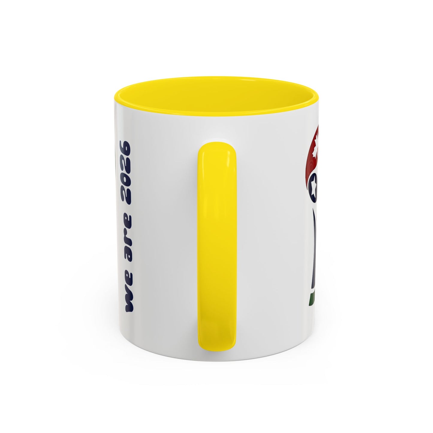 World Cup 2026 Accent Coffee Mug — 'We Are 2026' Soccer Fan Gift