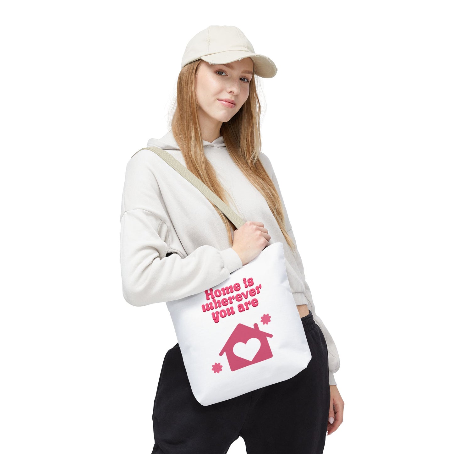 Valentine Love Tote Bag — Romantic Heart Print