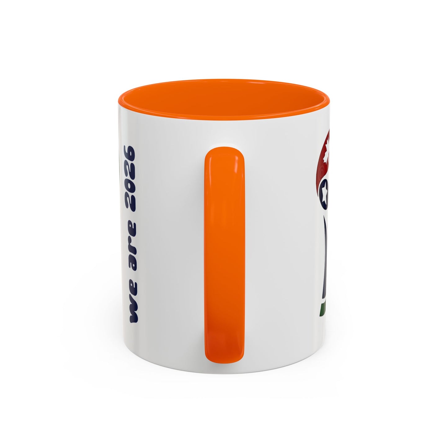 World Cup 2026 Accent Coffee Mug — 'We Are 2026' Soccer Fan Gift
