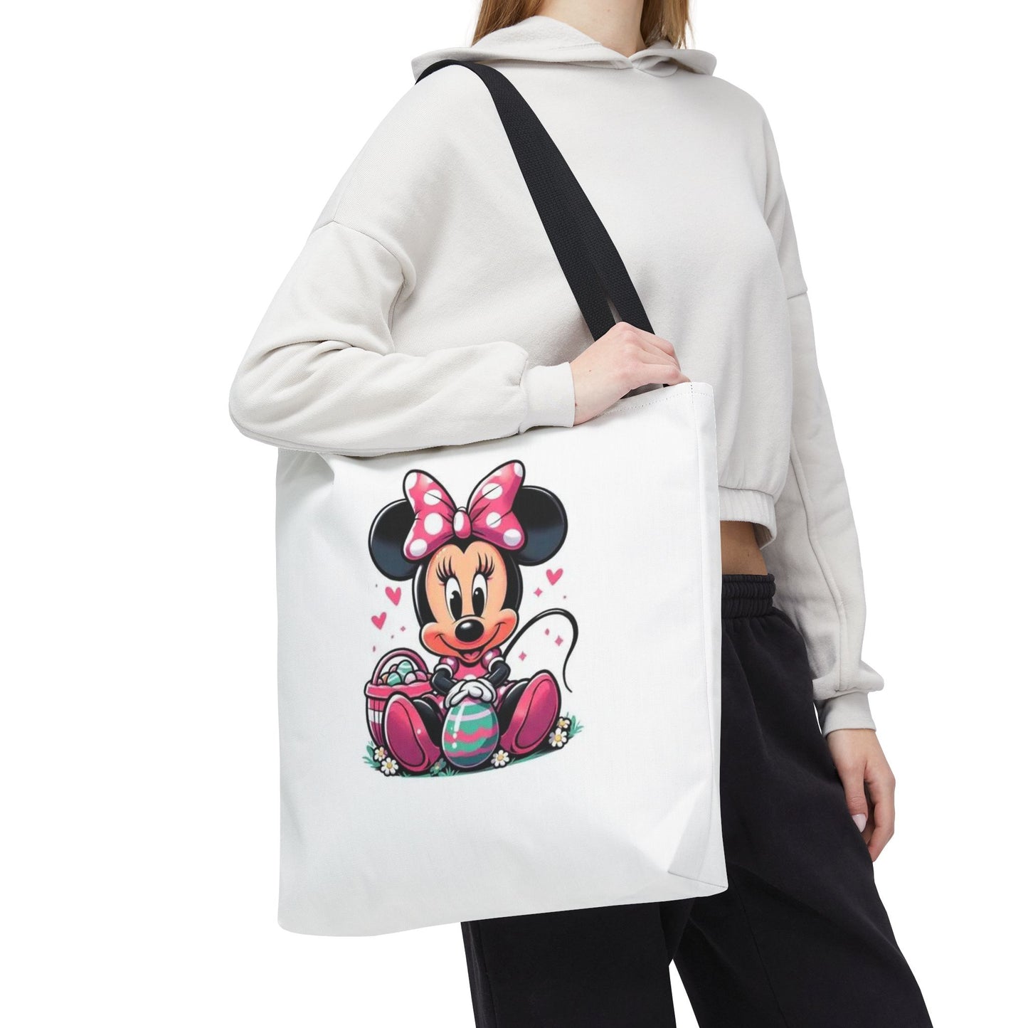 Minnie Mouse Easter Tote Bag — Cute Pink Bunny-Ears Character Tote
