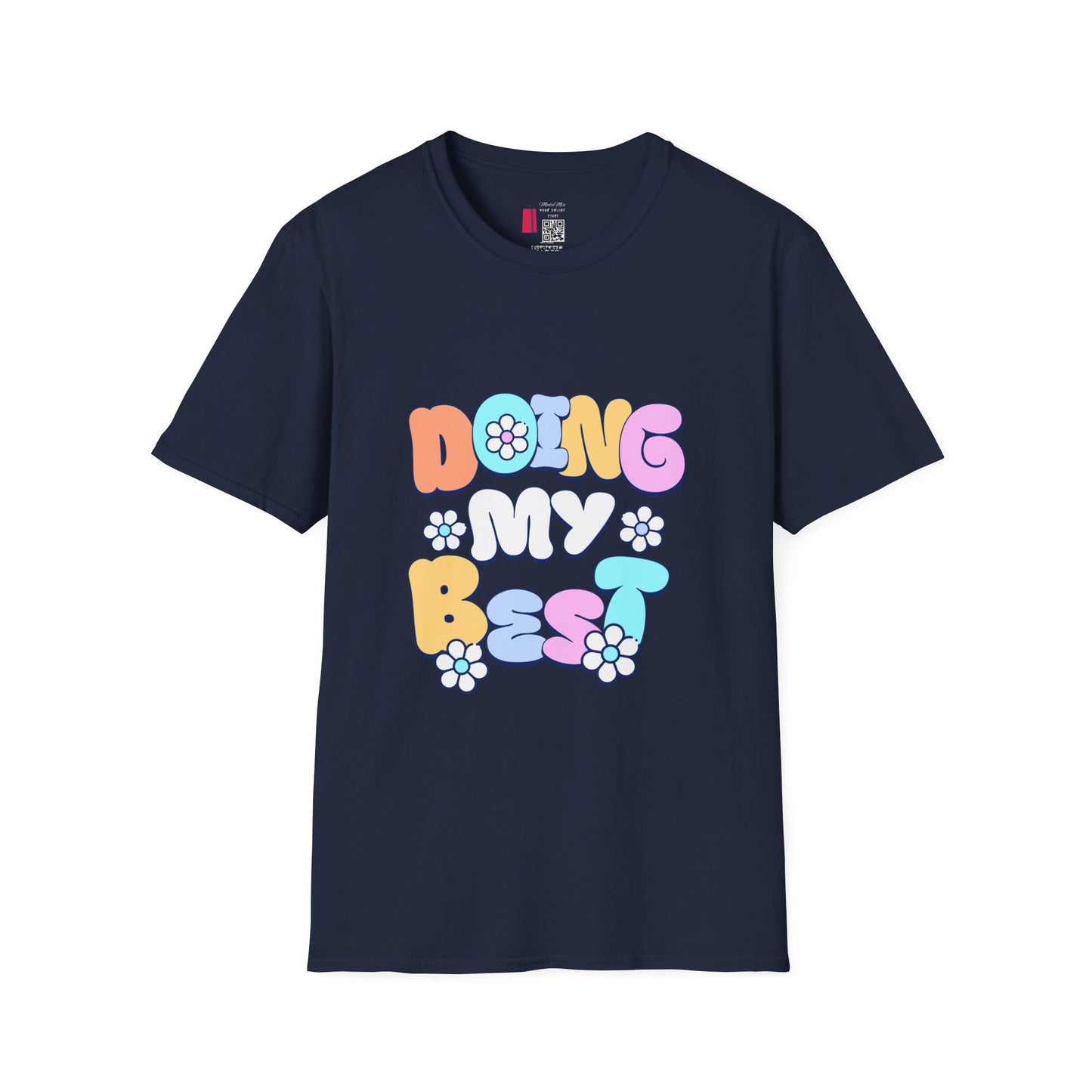 Retro Floral "Doing My Best" T-Shirt