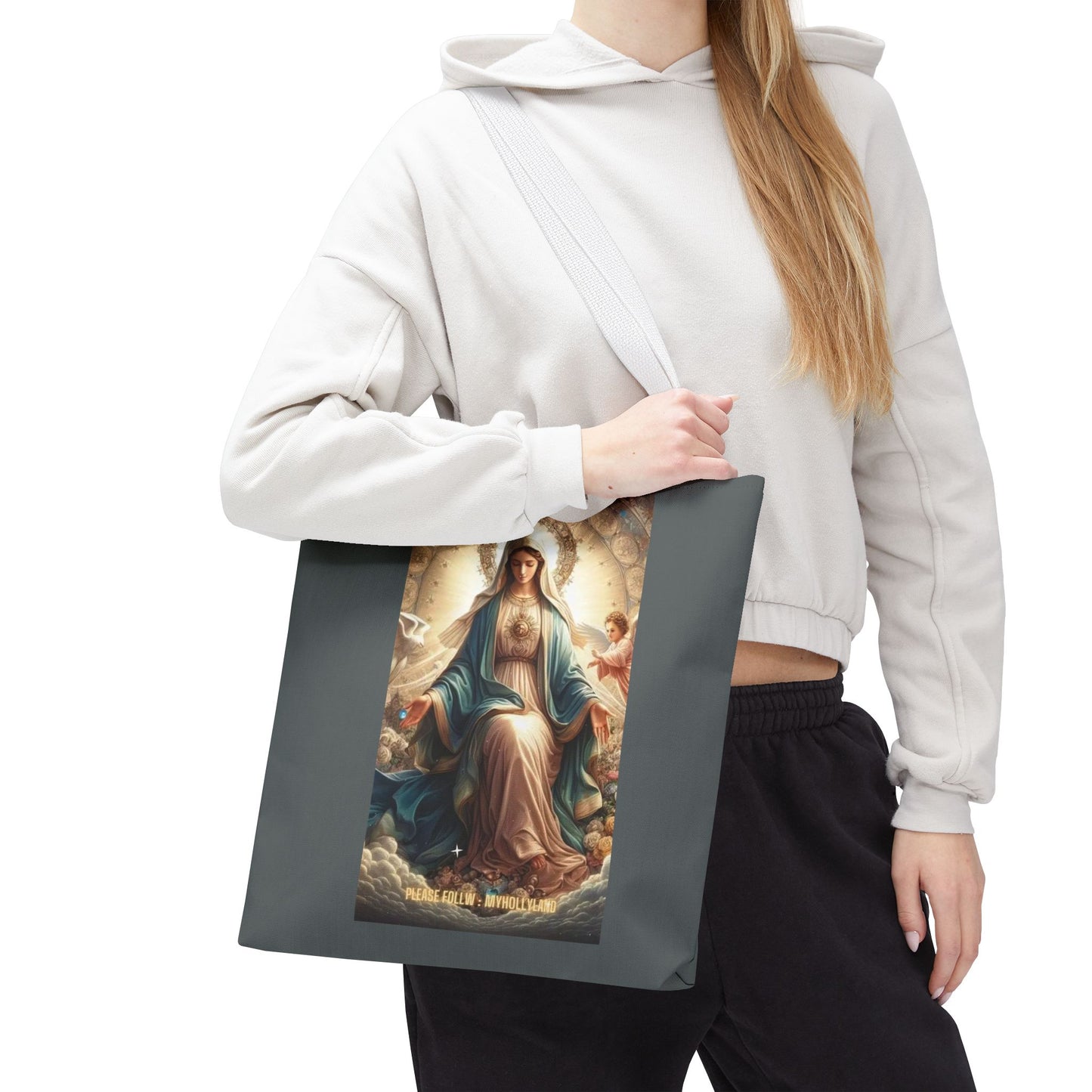 Mary Immaculate Tote Bag — Religious Virgin Mary Prayer Art Tote