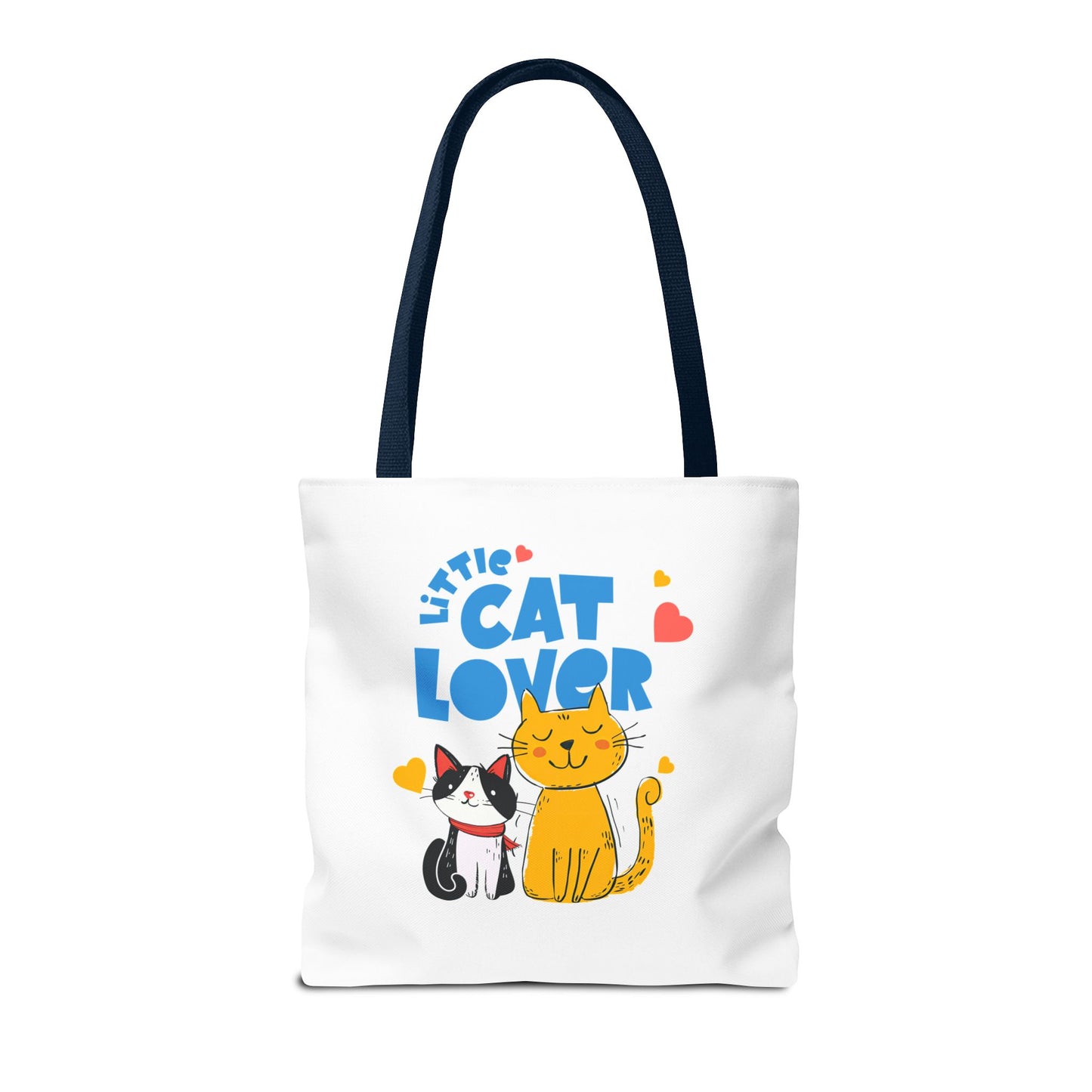 Little Cat Lover Tote Bag – Cute Cat Illustration Reusable Shopping Bag