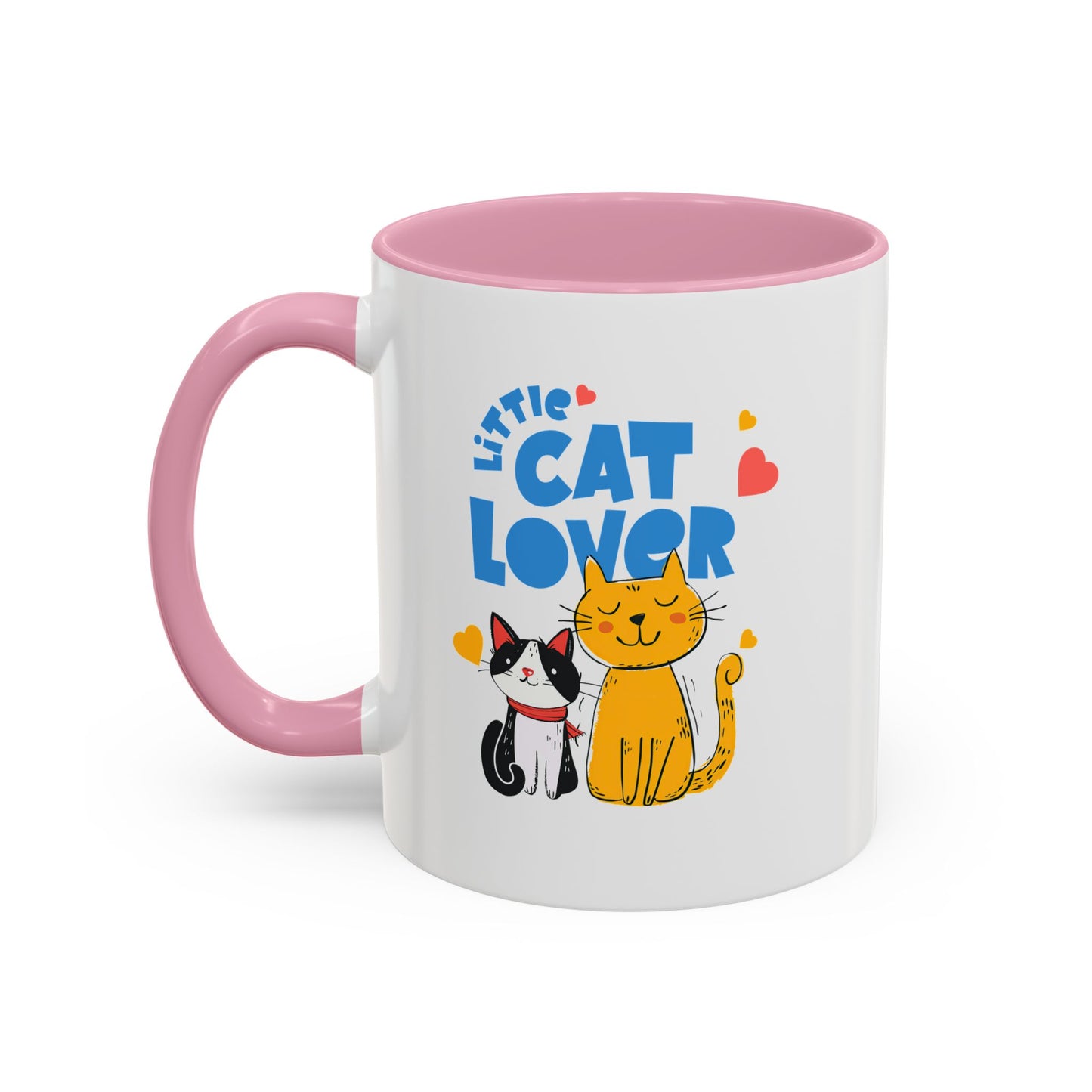 Cat Lover Mug — Colorful 11oz/15oz Ceramic Coffee Cup (Little Cat Lover Design)