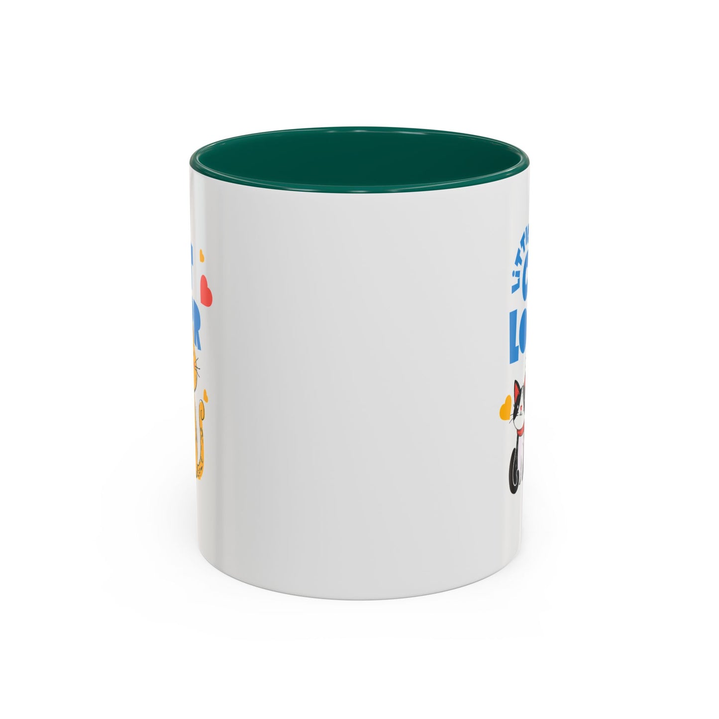 Cat Lover Mug — Colorful 11oz/15oz Ceramic Coffee Cup (Little Cat Lover Design)