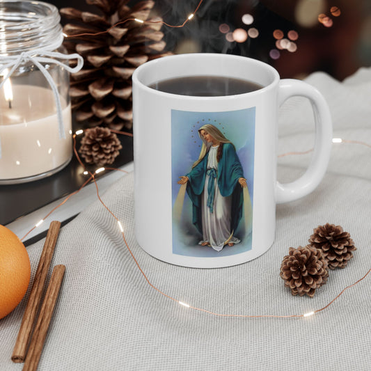 Ocean Sunset Ceramic Mug — Tranquil Coastal Art Coffee Cup (11oz / 15oz)