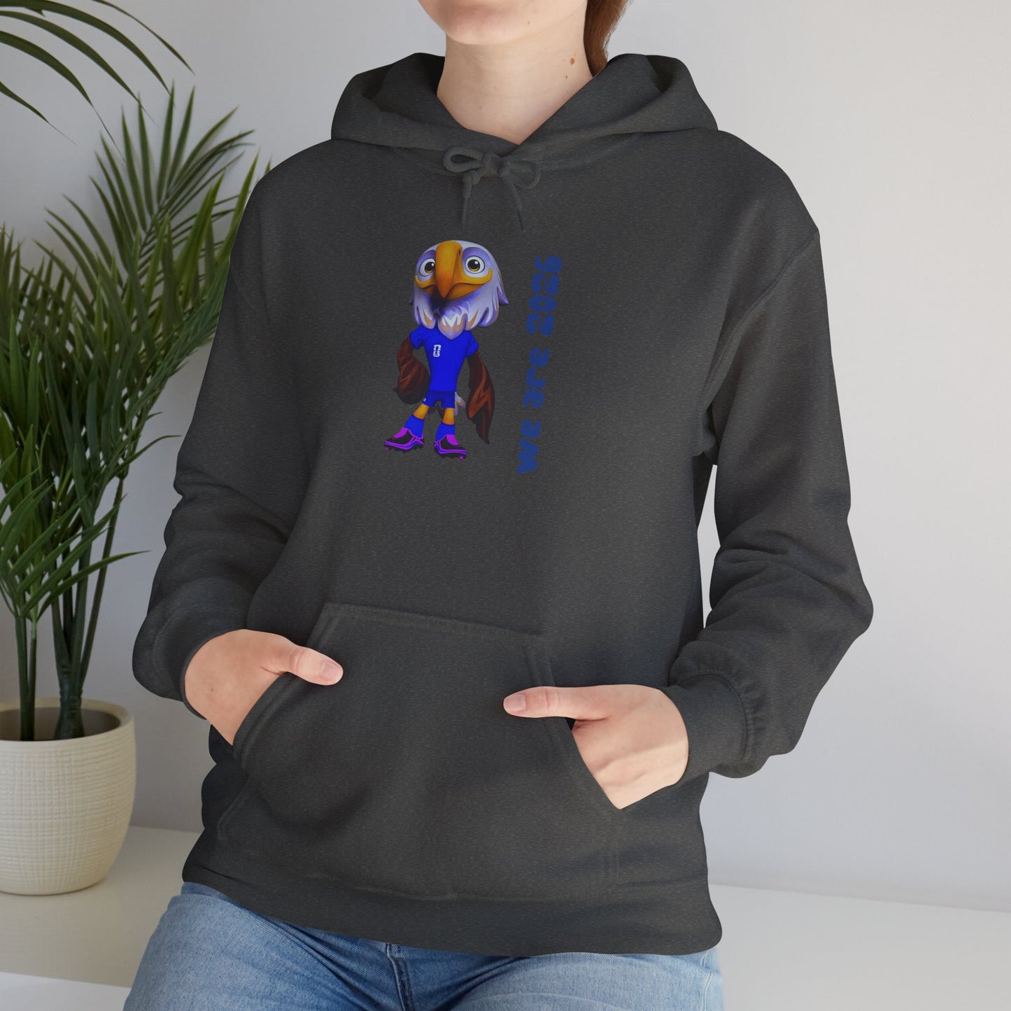 World Cup 2026 USA Eagle Mascot Hoodie — 'We Are 2026' Graphic Pullover