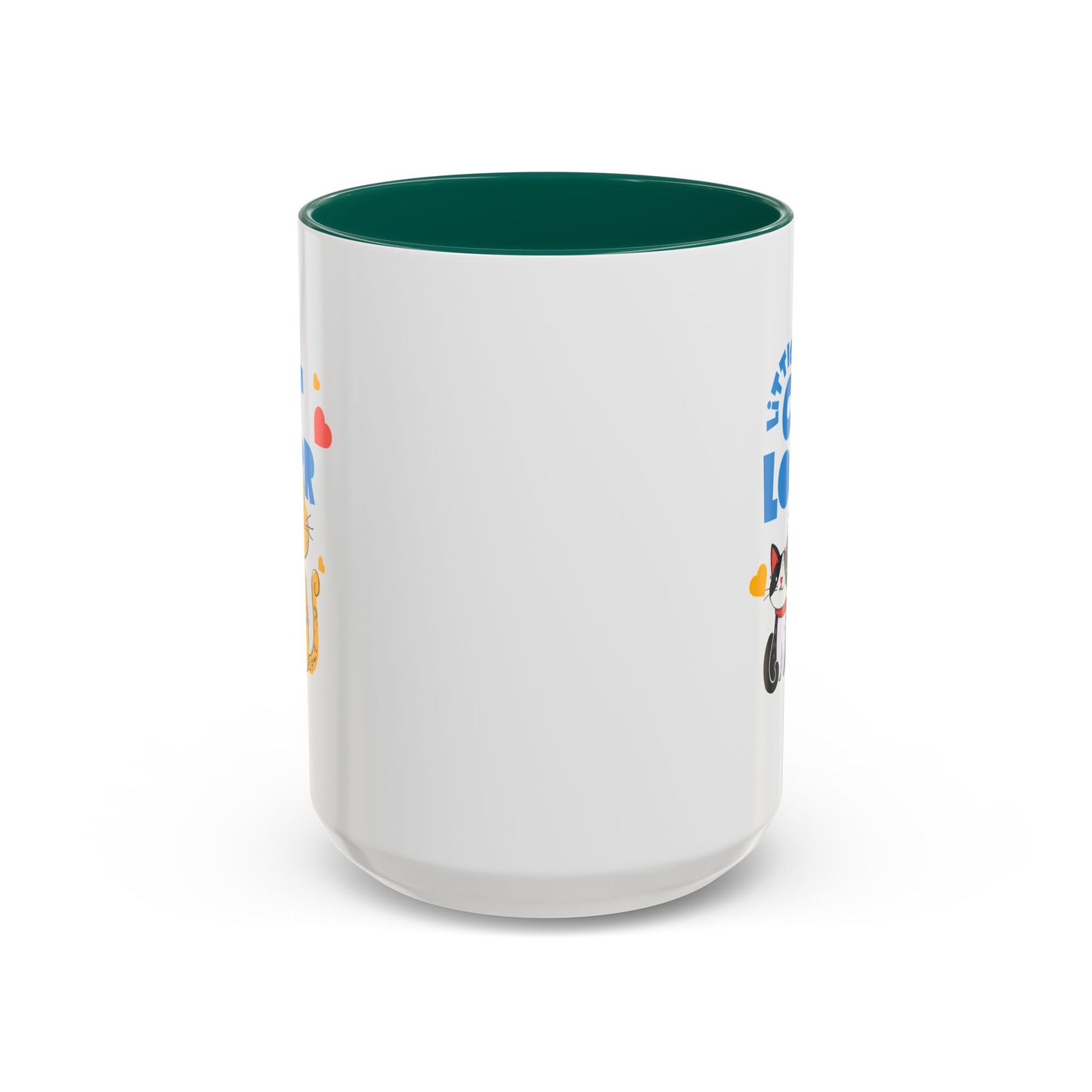 Cat Lover Mug — Colorful 11oz/15oz Ceramic Coffee Cup (Little Cat Lover Design)