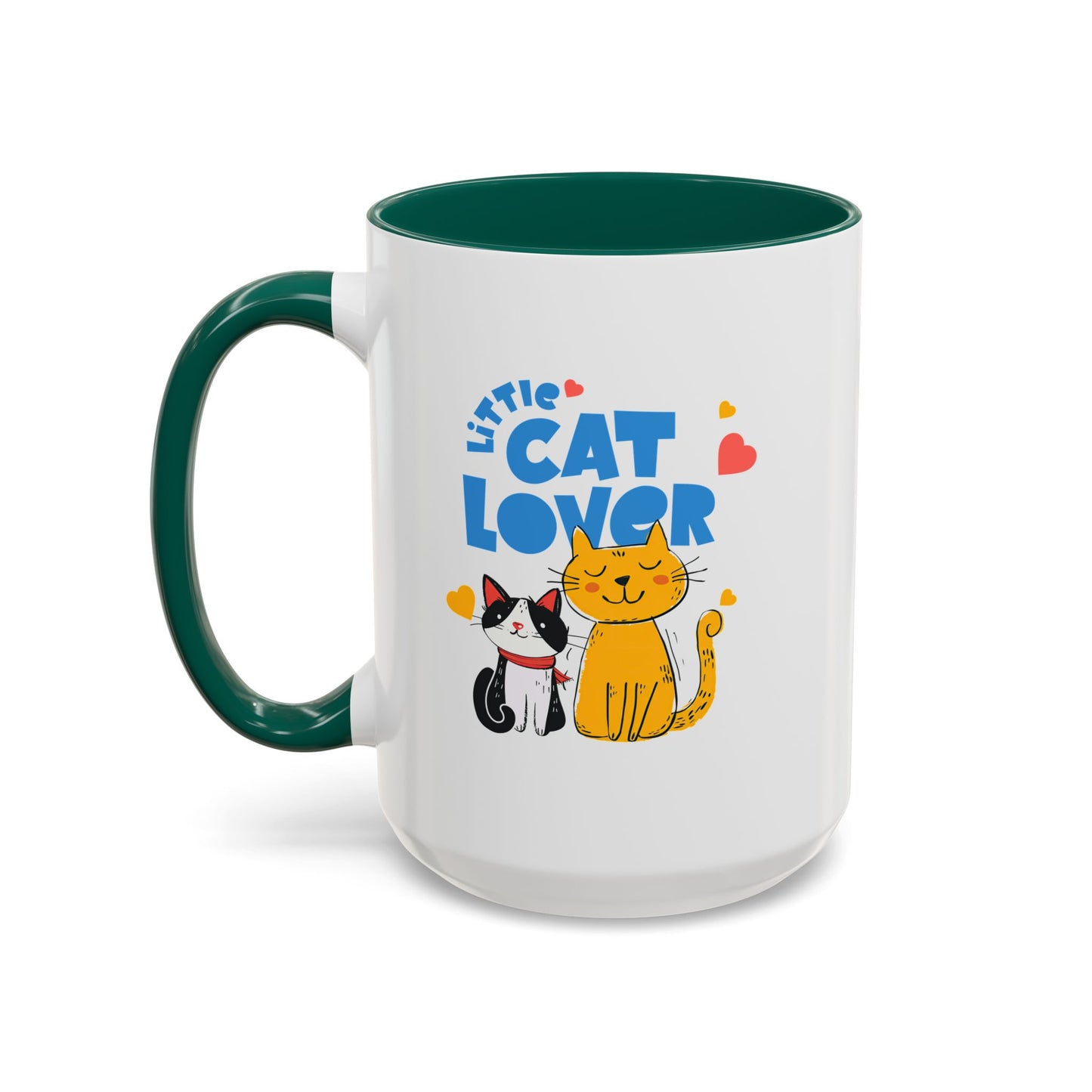 Cat Lover Mug — Colorful 11oz/15oz Ceramic Coffee Cup (Little Cat Lover Design)