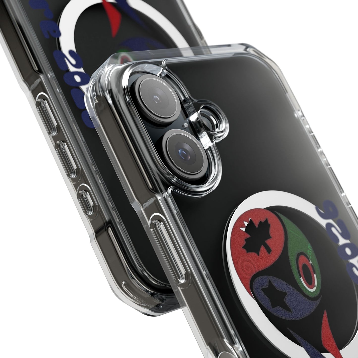 2026 World Cup Clear Magnetic Phone Case — "We Are 2026" Abstract Globe Design