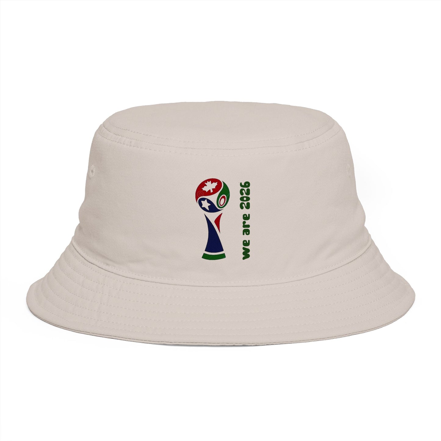 2026 World Cup Trophy Brown Bucket Hat – Soccer Fans Casual Sun Hat