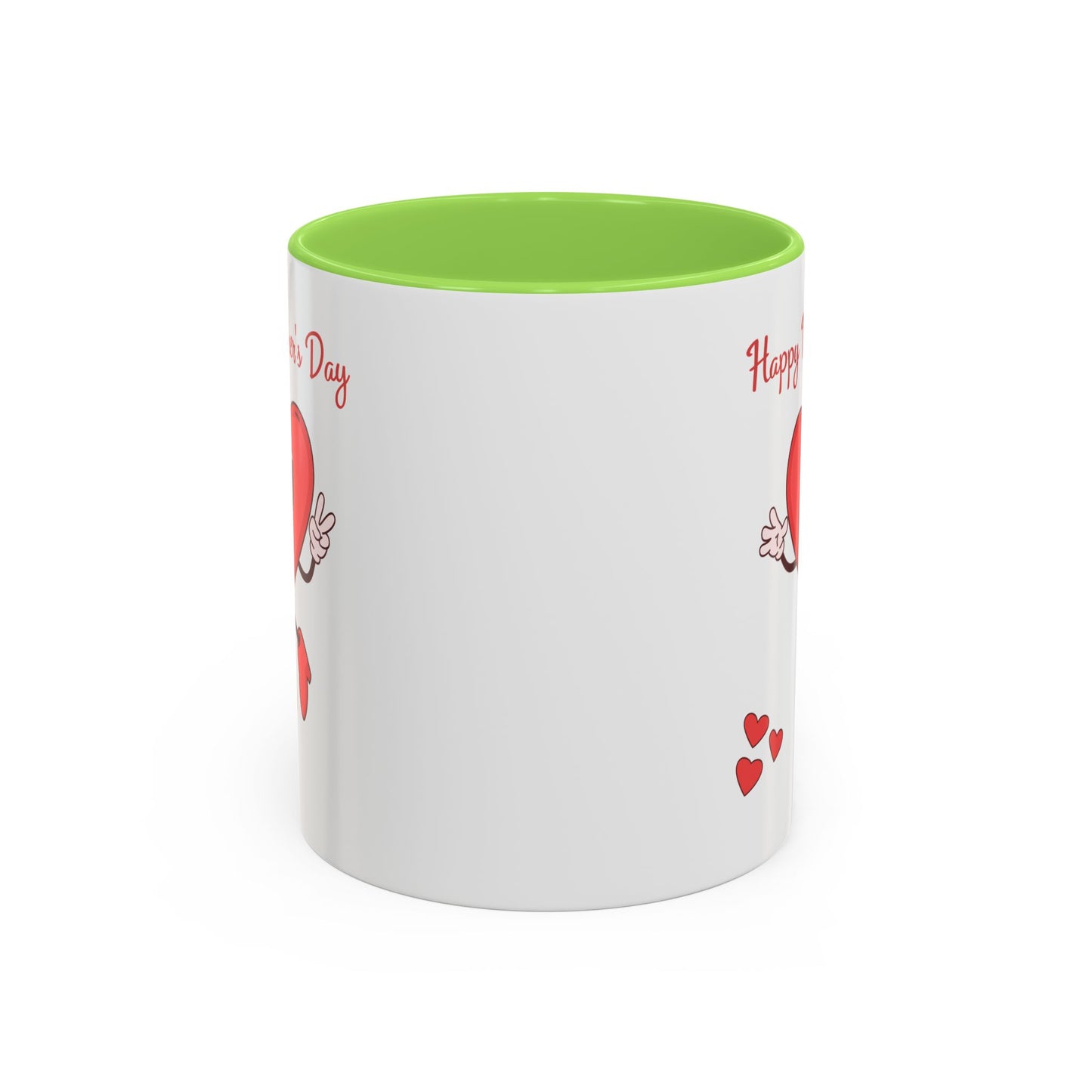 Happy Mother's Day Heart Mug — Cute Retro Heart Mom Coffee Cup (11oz, 15oz)