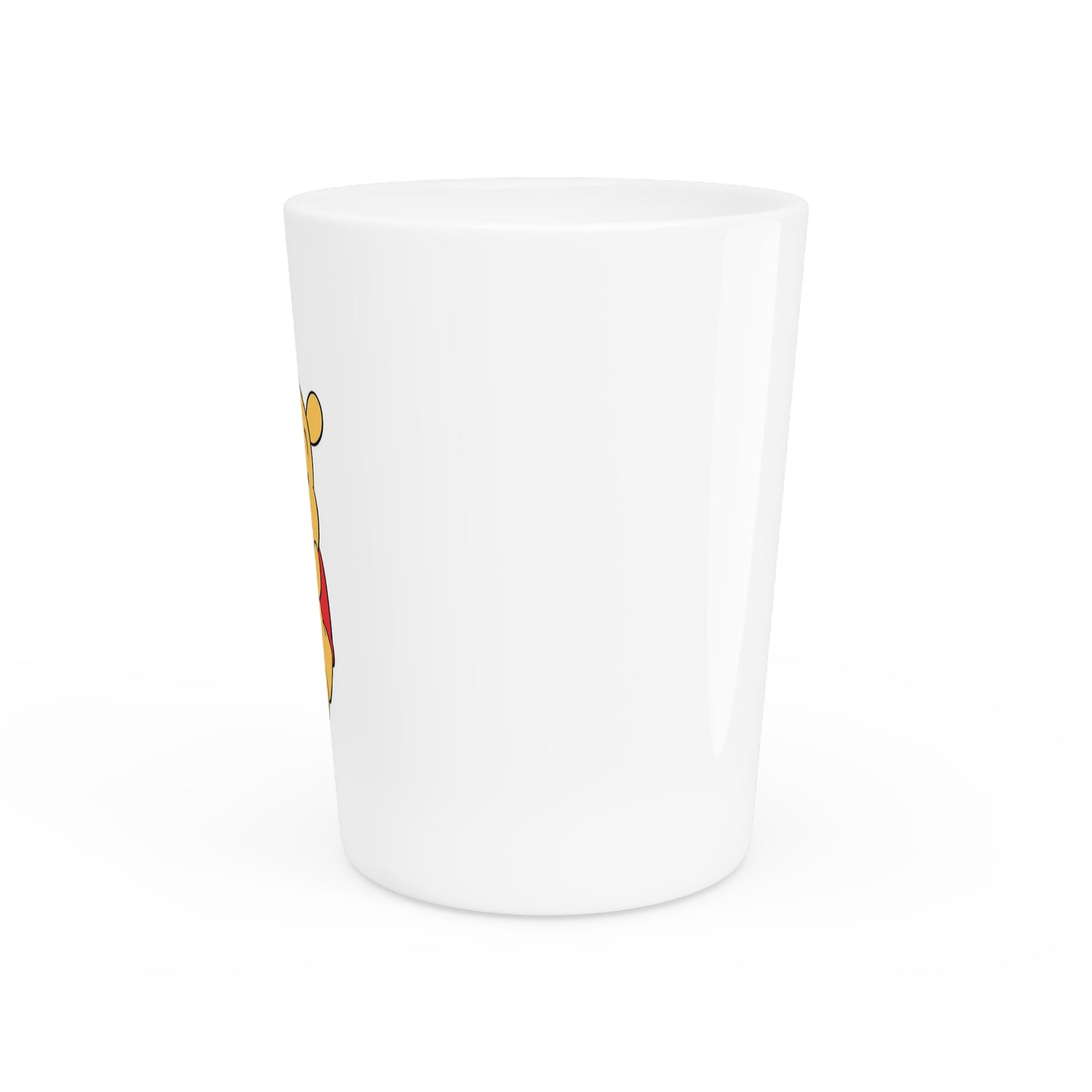 Winnie the Pooh Shot Glass — Cute Cartoon Honey-Loving Character Bar Glass