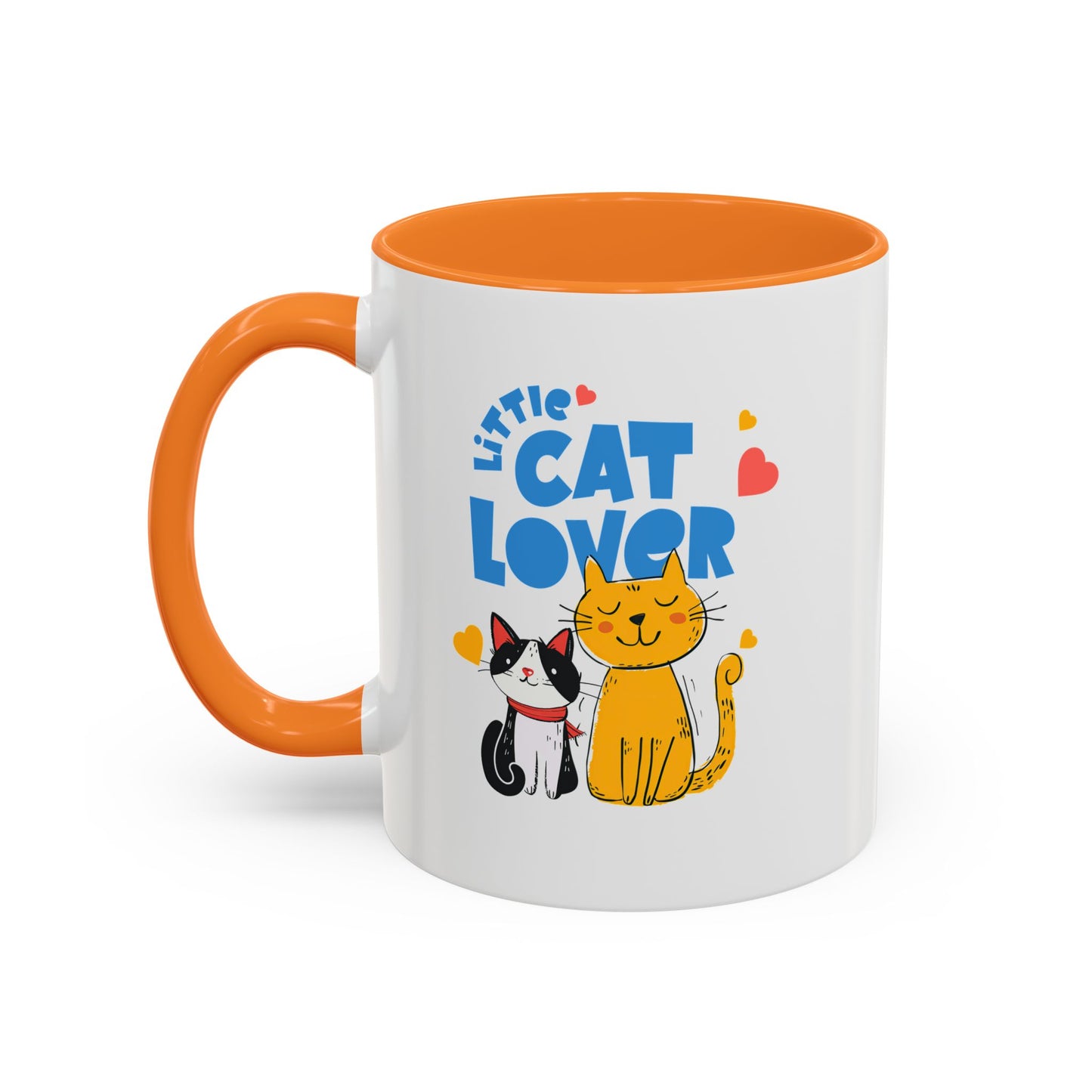 Cat Lover Mug — Colorful 11oz/15oz Ceramic Coffee Cup (Little Cat Lover Design)