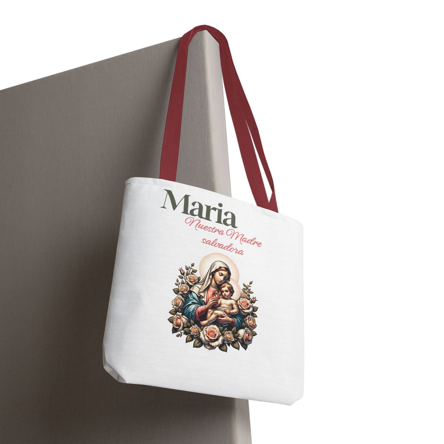 Faith Maria Jesus Tote Bag — Religious Faith All-Over Print Tote