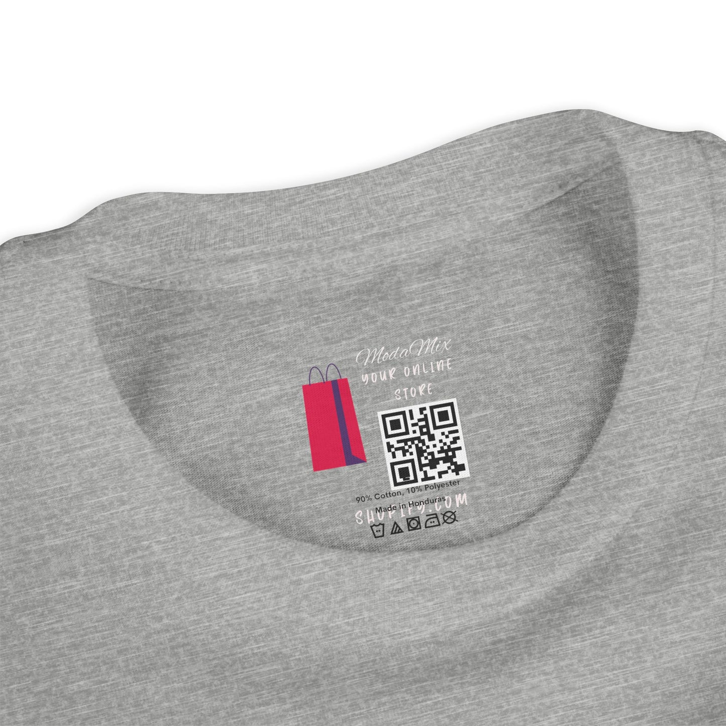 American Girl Youth Tee — Pink Script Stars Patriotic Kids Shirt