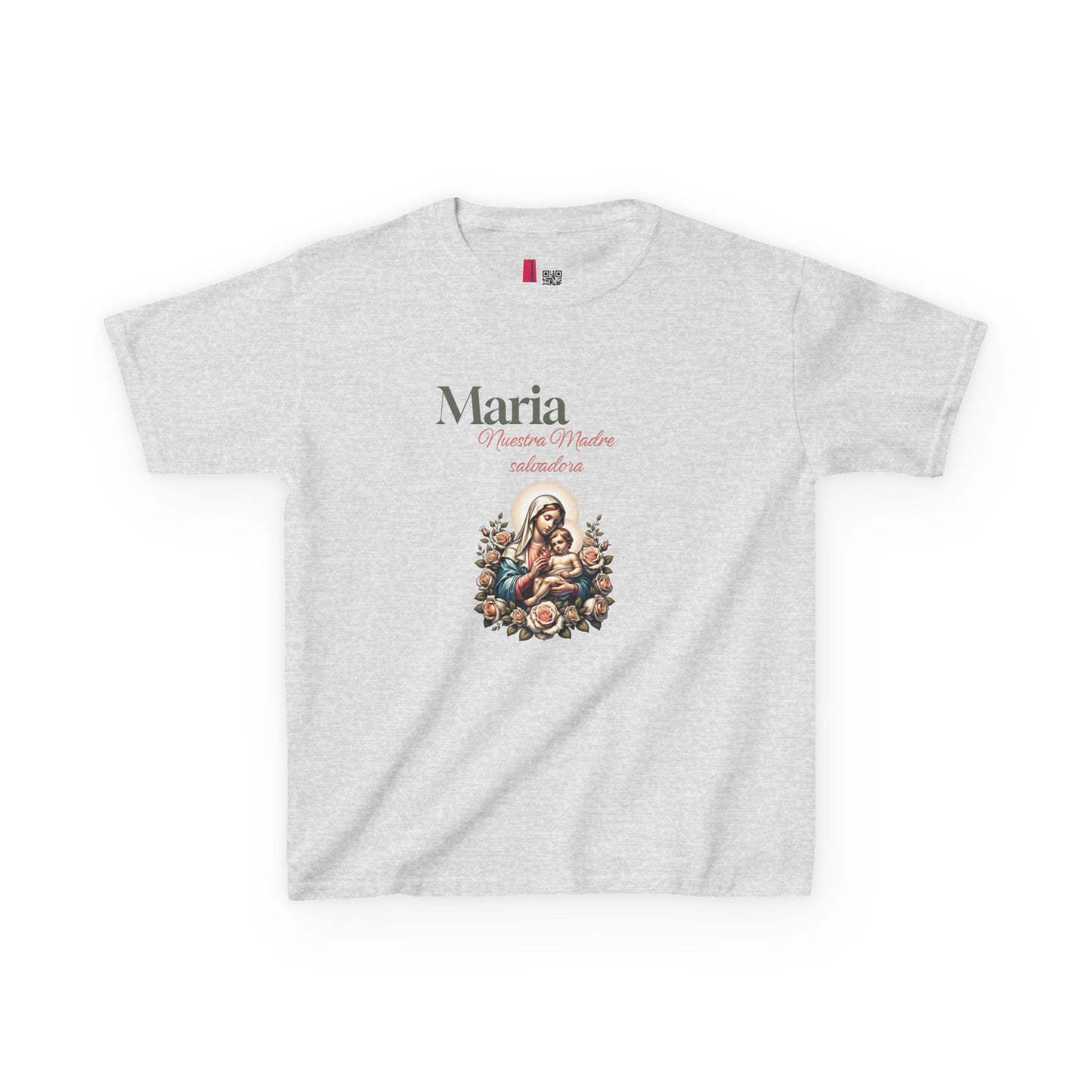Kids Maria Virgen Faith T-Shirt — Religious Catholic Children's Tee