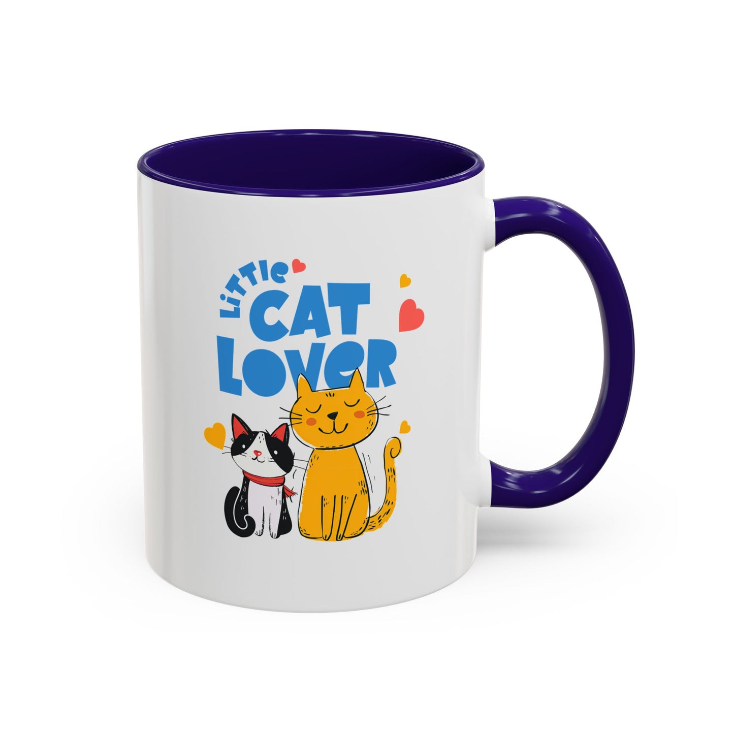 Cat Lover Mug — Colorful 11oz/15oz Ceramic Coffee Cup (Little Cat Lover Design)