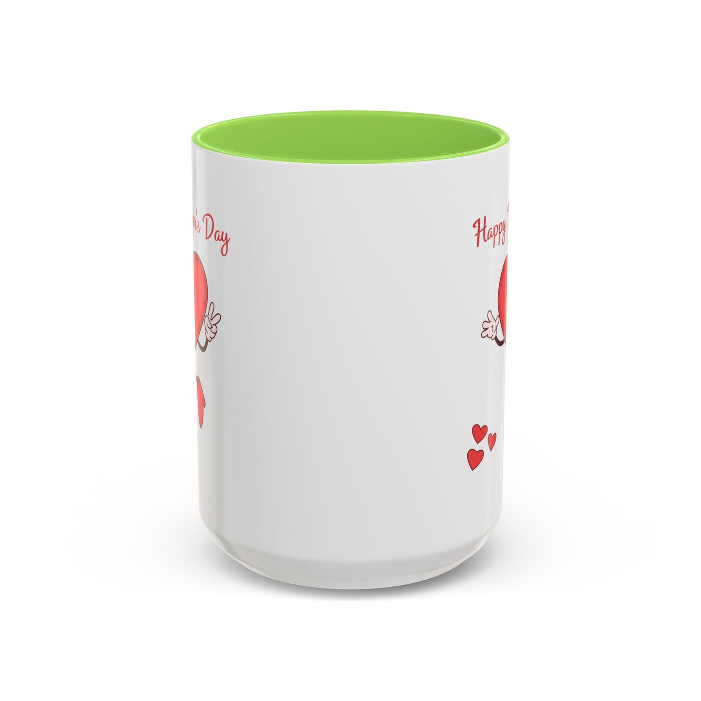Happy Mother's Day Heart Mug — Cute Retro Heart Mom Coffee Cup (11oz, 15oz)