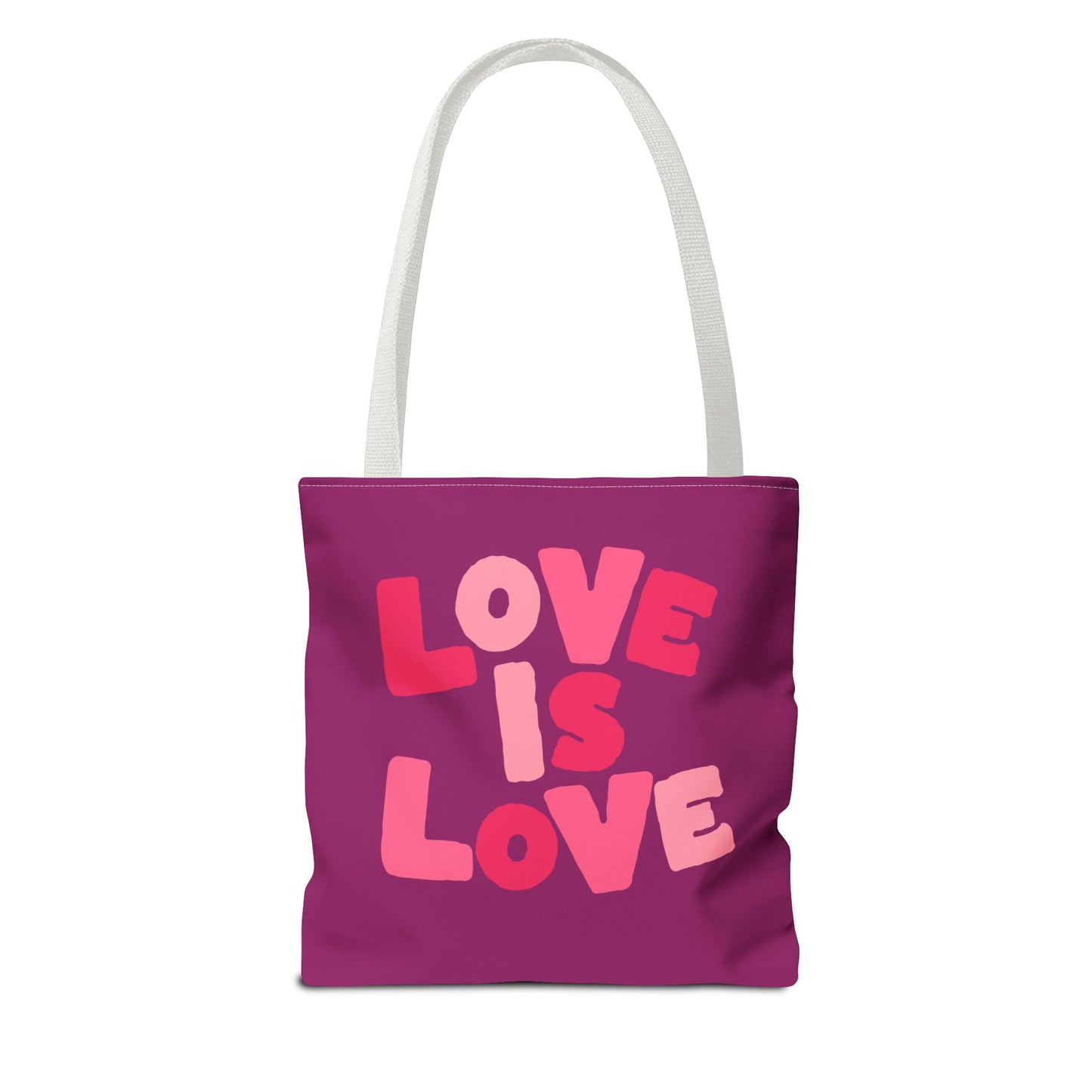 Love Is Love Tote Bag — Bright Pride Statement Tote for Everyday Use