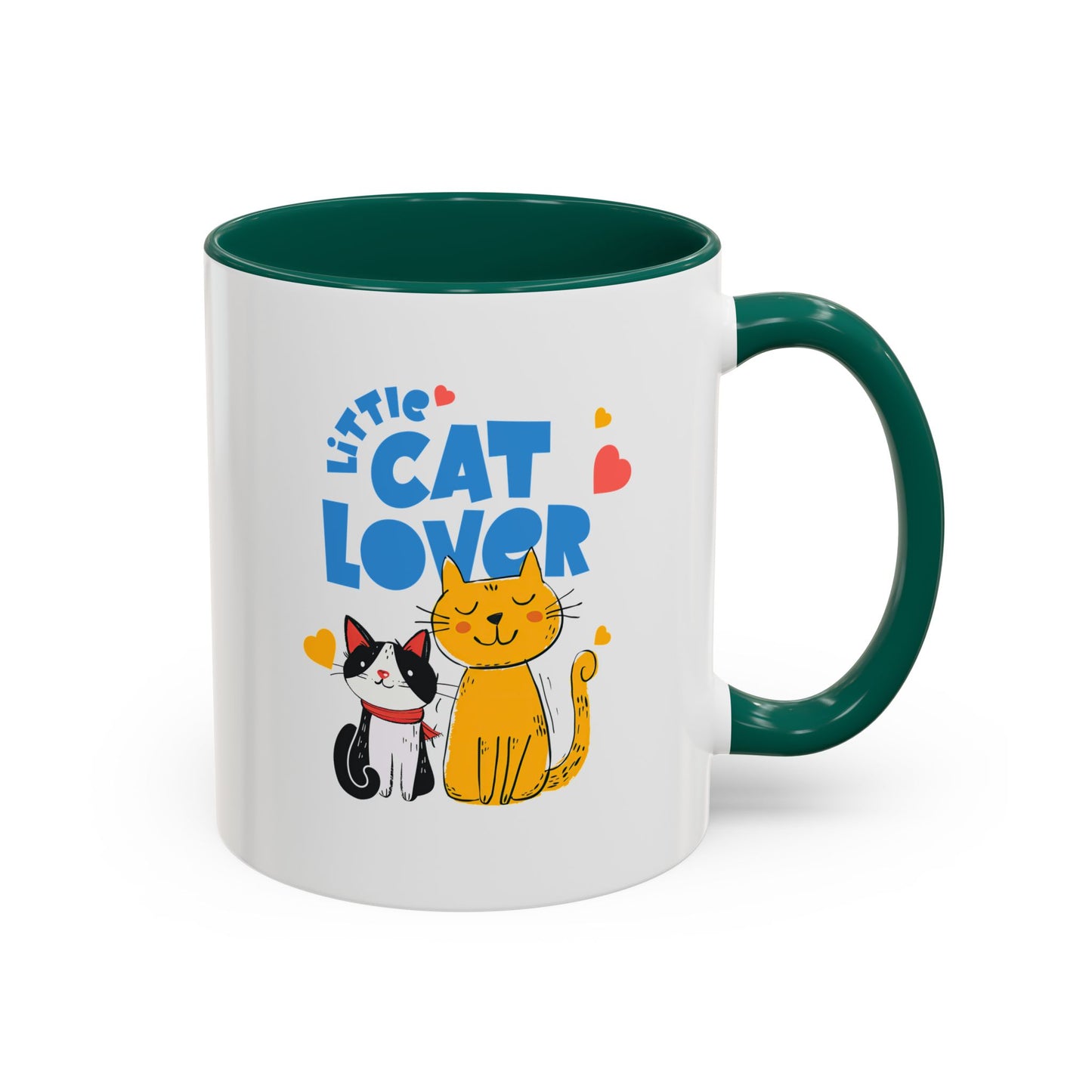 Cat Lover Mug — Colorful 11oz/15oz Ceramic Coffee Cup (Little Cat Lover Design)