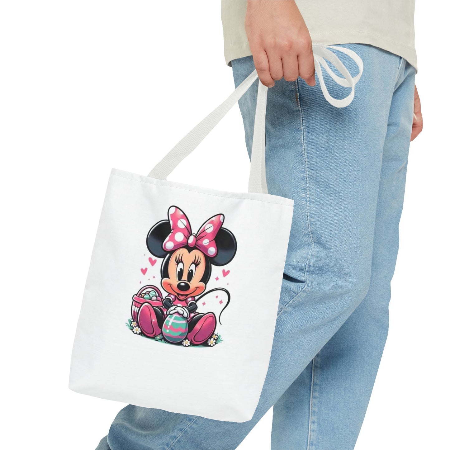 Minnie Mouse Easter Tote Bag — Cute Pink Bunny-Ears Character Tote
