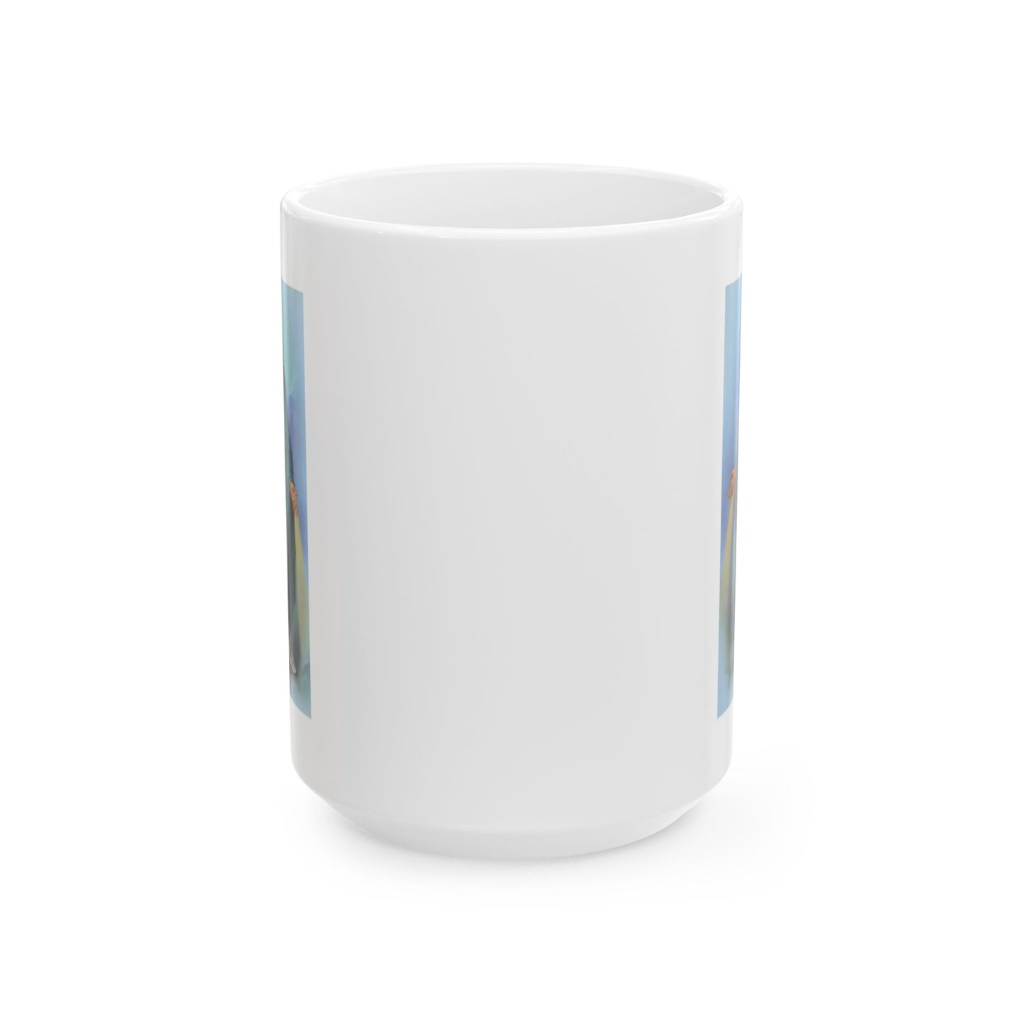 Ocean Sunset Ceramic Mug — Tranquil Coastal Art Coffee Cup (11oz / 15oz)