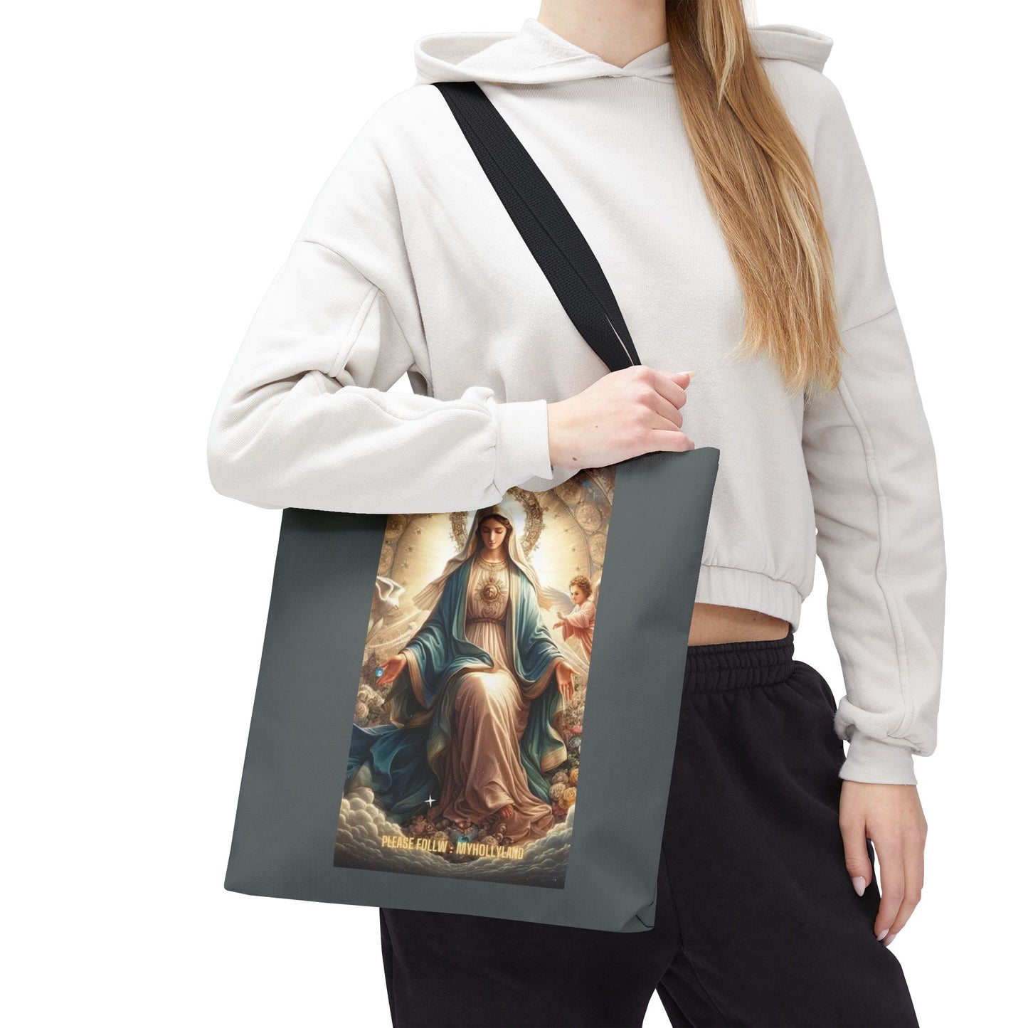 Mary Immaculate Tote Bag — Religious Virgin Mary Prayer Art Tote