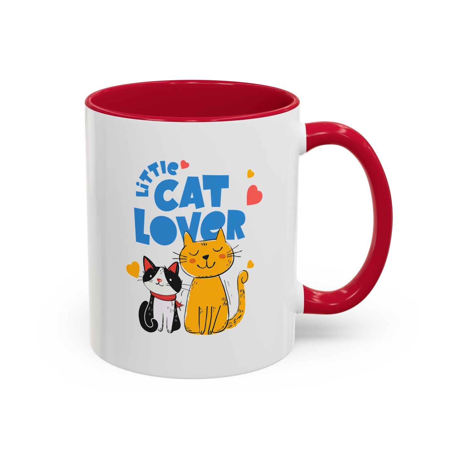Cat Lover Mug — Colorful 11oz/15oz Ceramic Coffee Cup (Little Cat Lover Design)