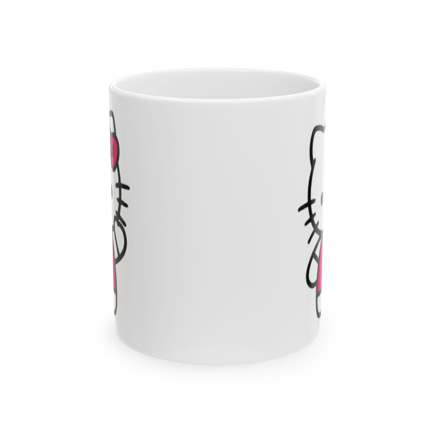 Hello Kitty Ceramic Mug — Cute Pink Character Coffee Cup (11oz, 15oz)