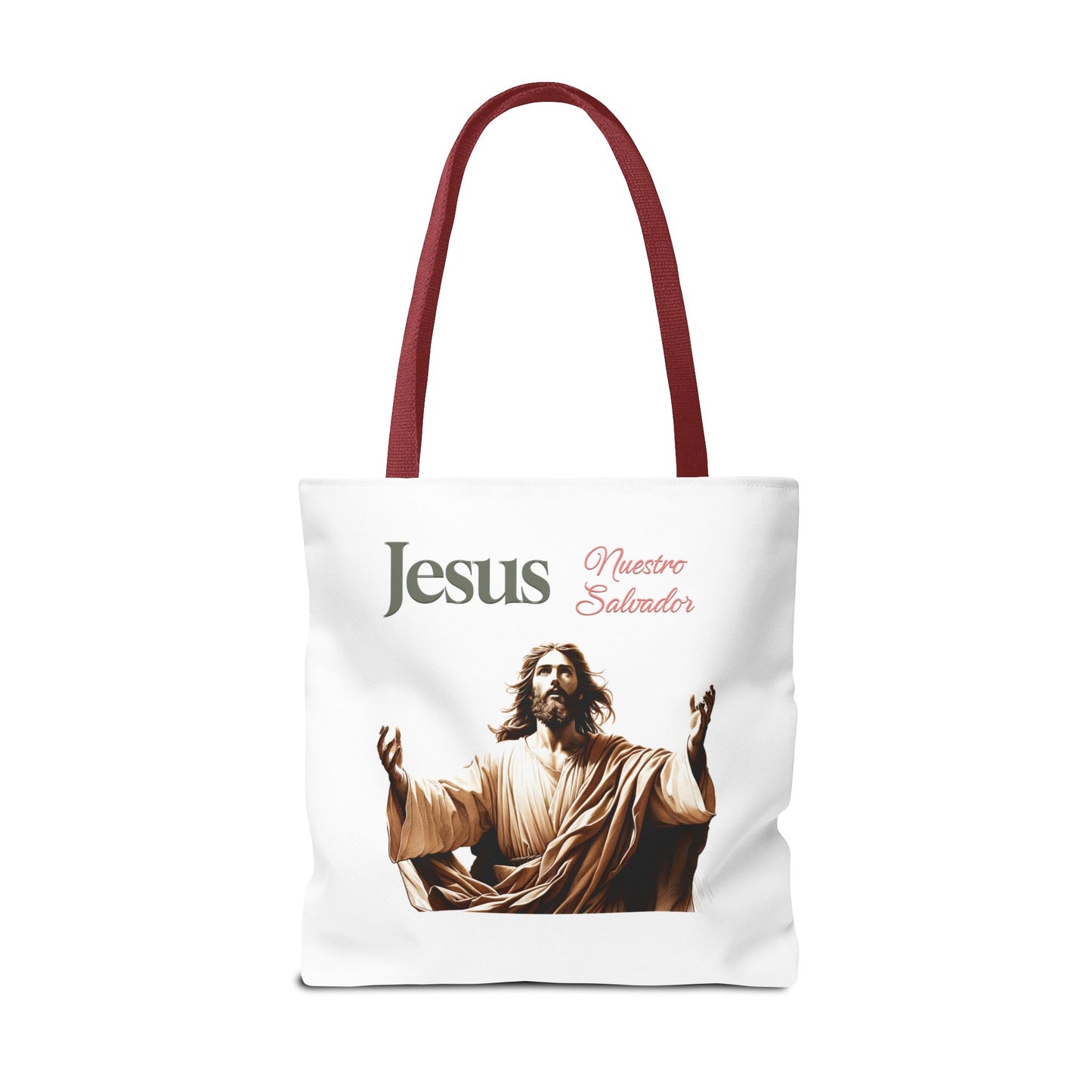 Faith Maria Jesus Tote Bag — Religious Faith All-Over Print Tote