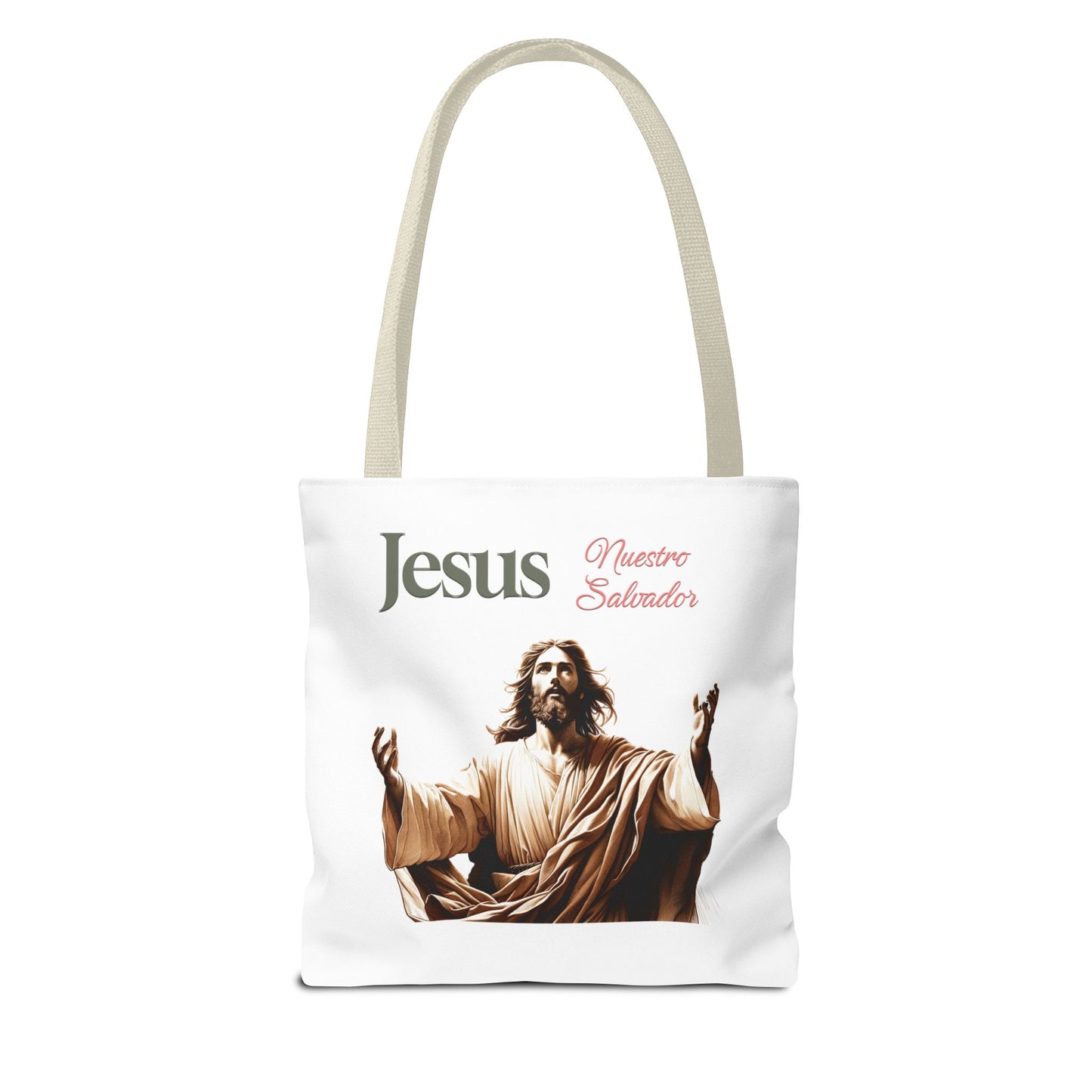 Faith Maria Jesus Tote Bag — Religious Faith All-Over Print Tote