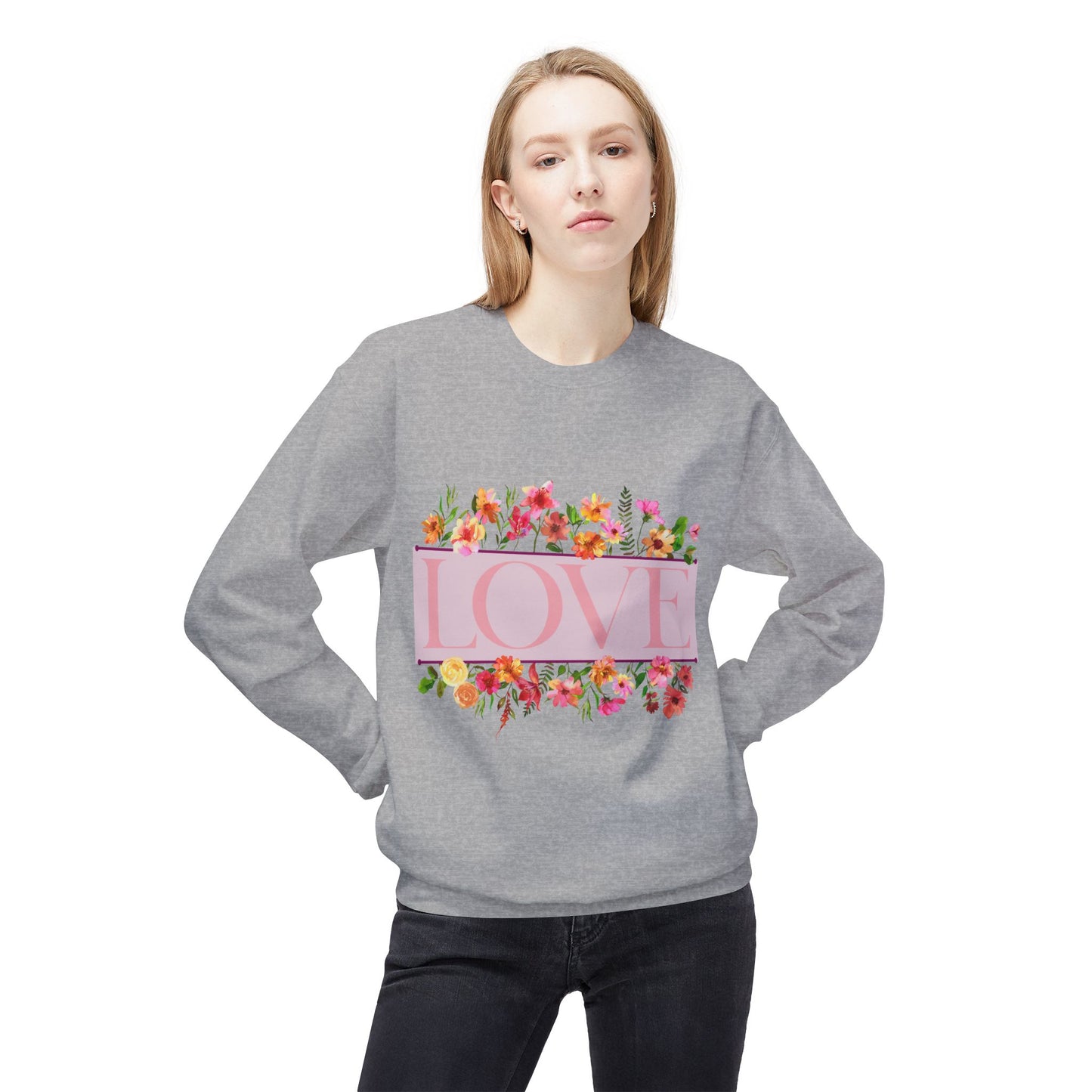 Love Floral Crewneck Sweatshirt