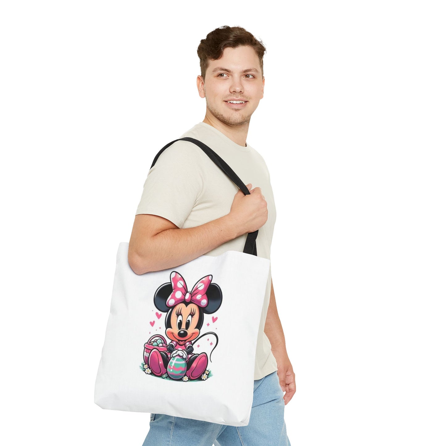 Minnie Mouse Easter Tote Bag — Cute Pink Bunny-Ears Character Tote