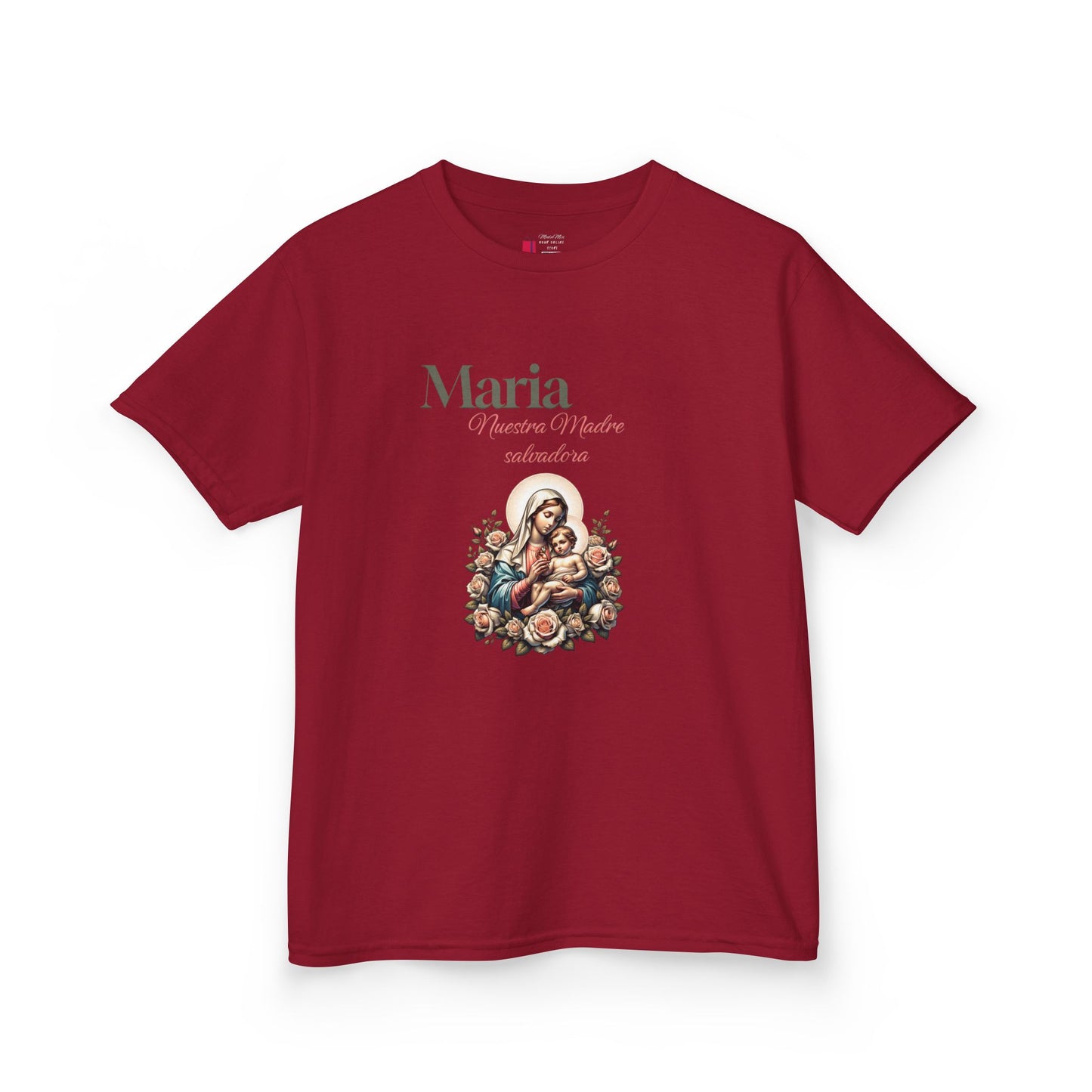 Kids Maria Virgen Faith T-Shirt — Religious Catholic Children's Tee