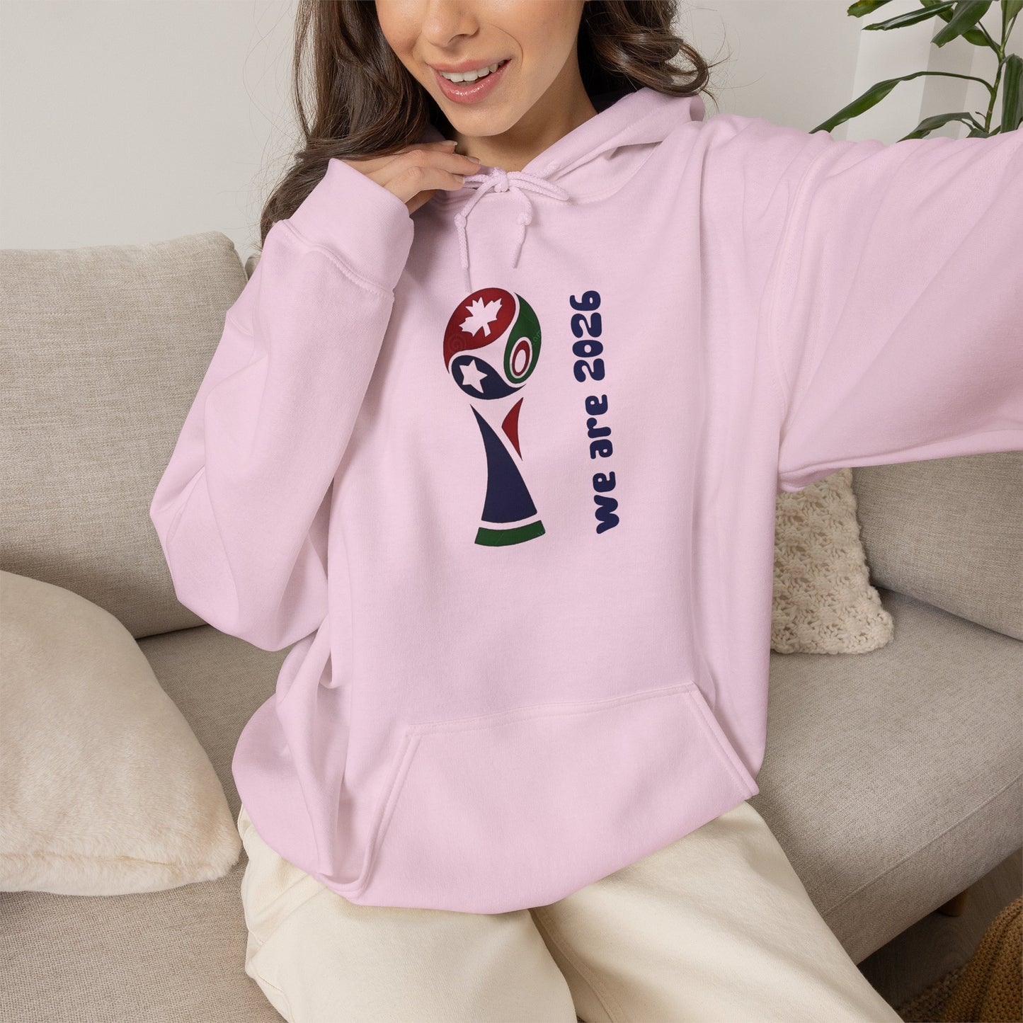 World Cup Trophy Hoodie – “we are 2026” Soccer Fan Sweatshirt