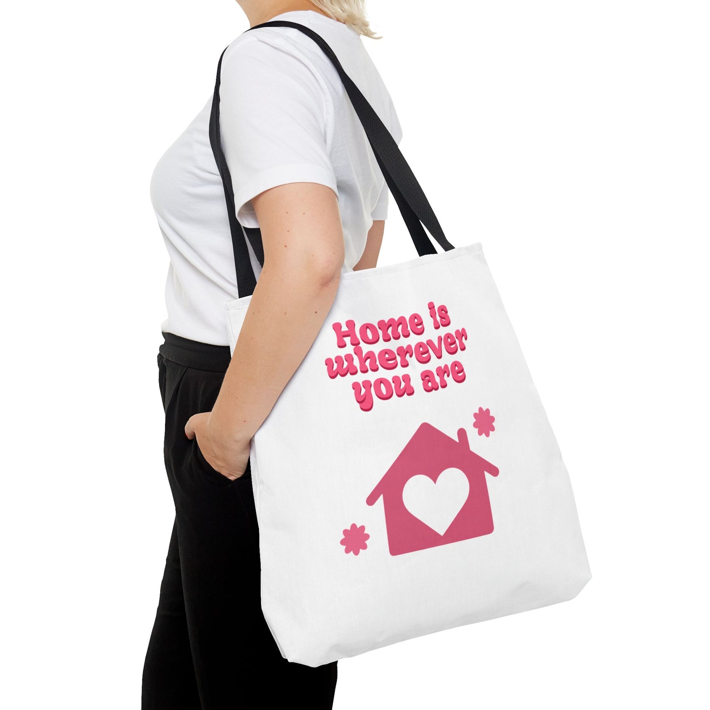 Valentine Love Tote Bag — Romantic Heart Print