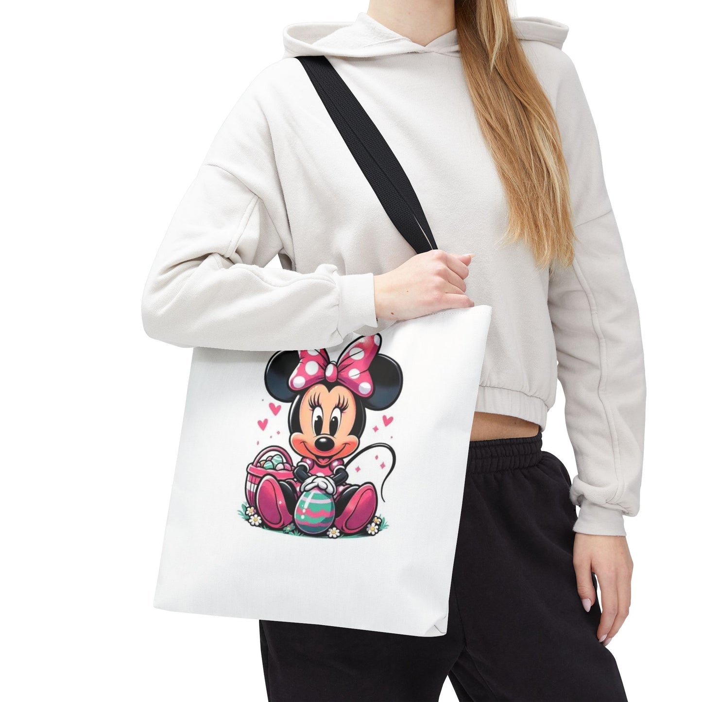 Minnie Mouse Easter Tote Bag — Cute Pink Bunny-Ears Character Tote