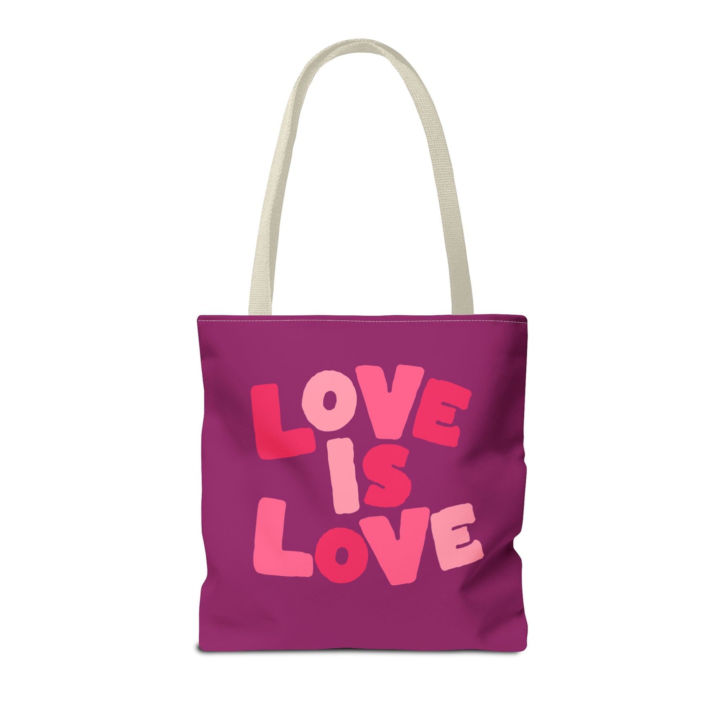 Love Is Love Tote Bag — Bright Pride Statement Tote for Everyday Use