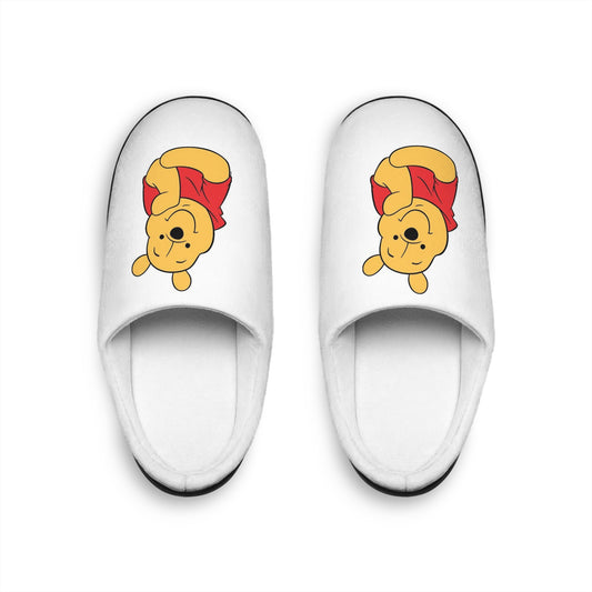 Winnie-Themed Women's Indoor Slippers - Cozy Cartoon Bear House Shoes