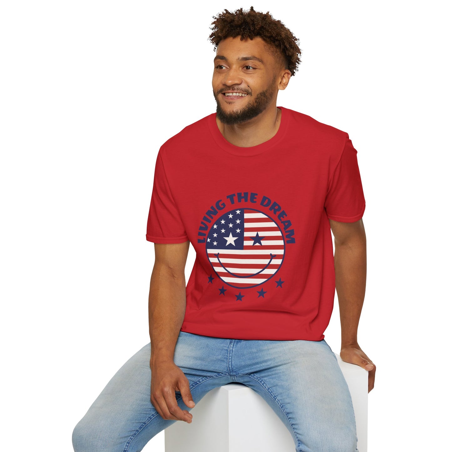 Living the Dream American Flag T-Shirt