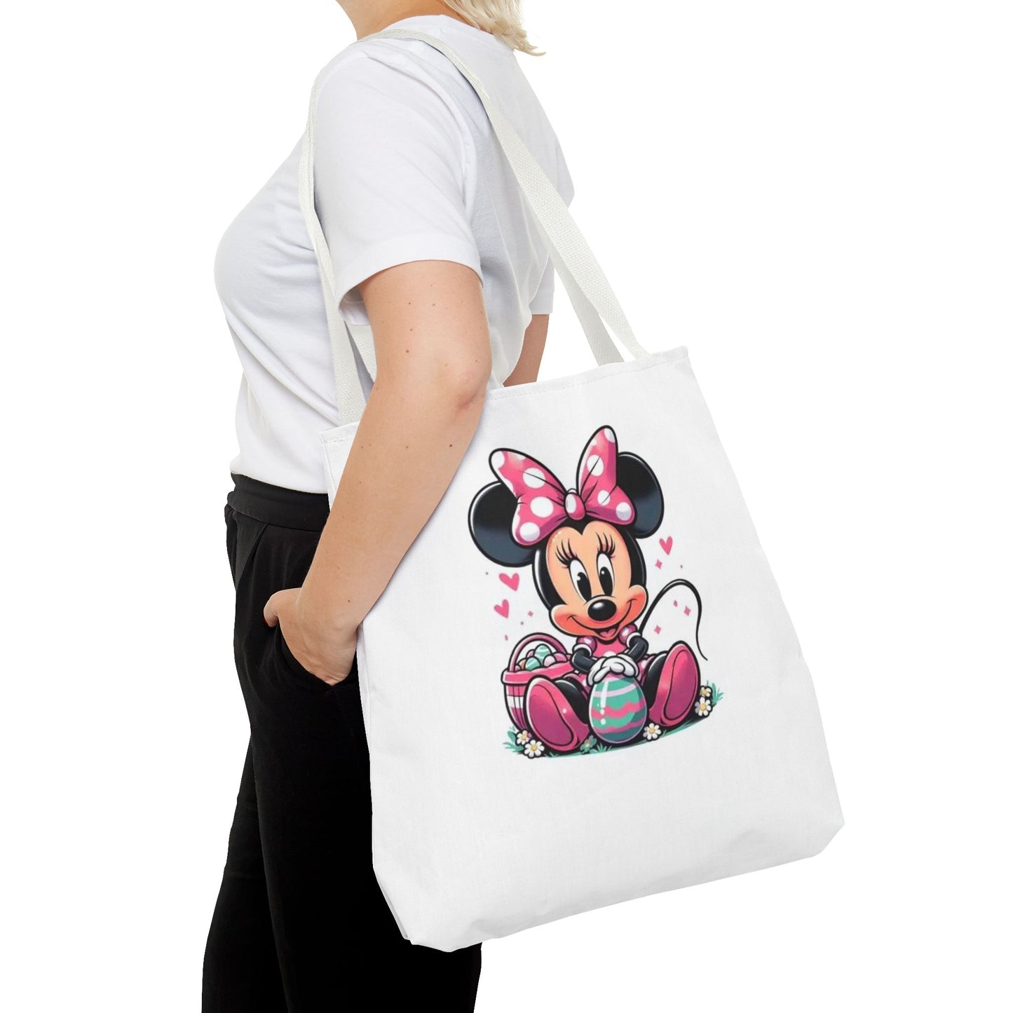 Minnie Mouse Easter Tote Bag — Cute Pink Bunny-Ears Character Tote