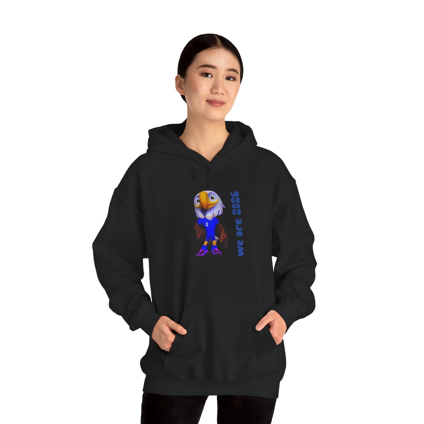 World Cup 2026 USA Eagle Mascot Hoodie — 'We Are 2026' Graphic Pullover