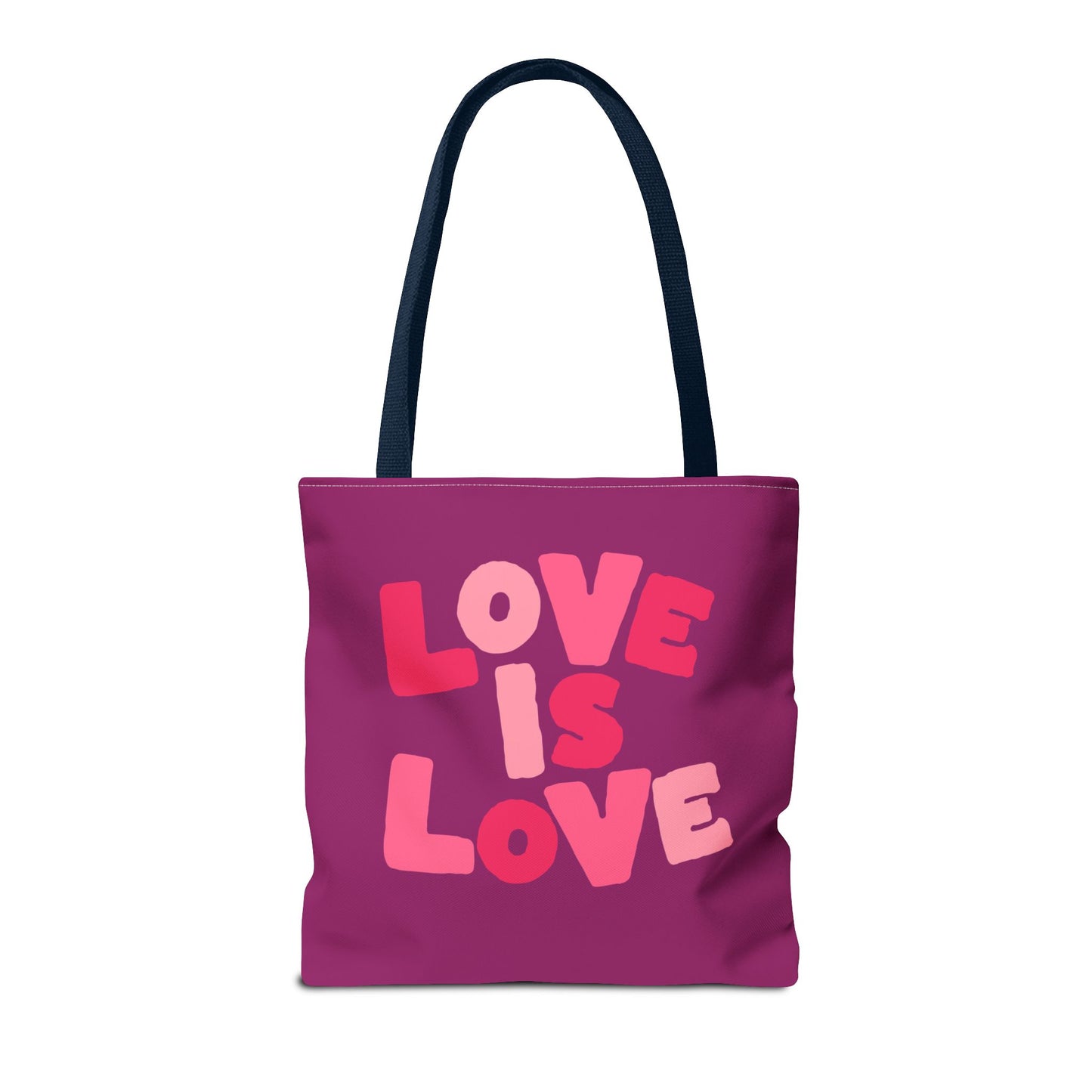 Love Is Love Tote Bag — Bright Pride Statement Tote for Everyday Use