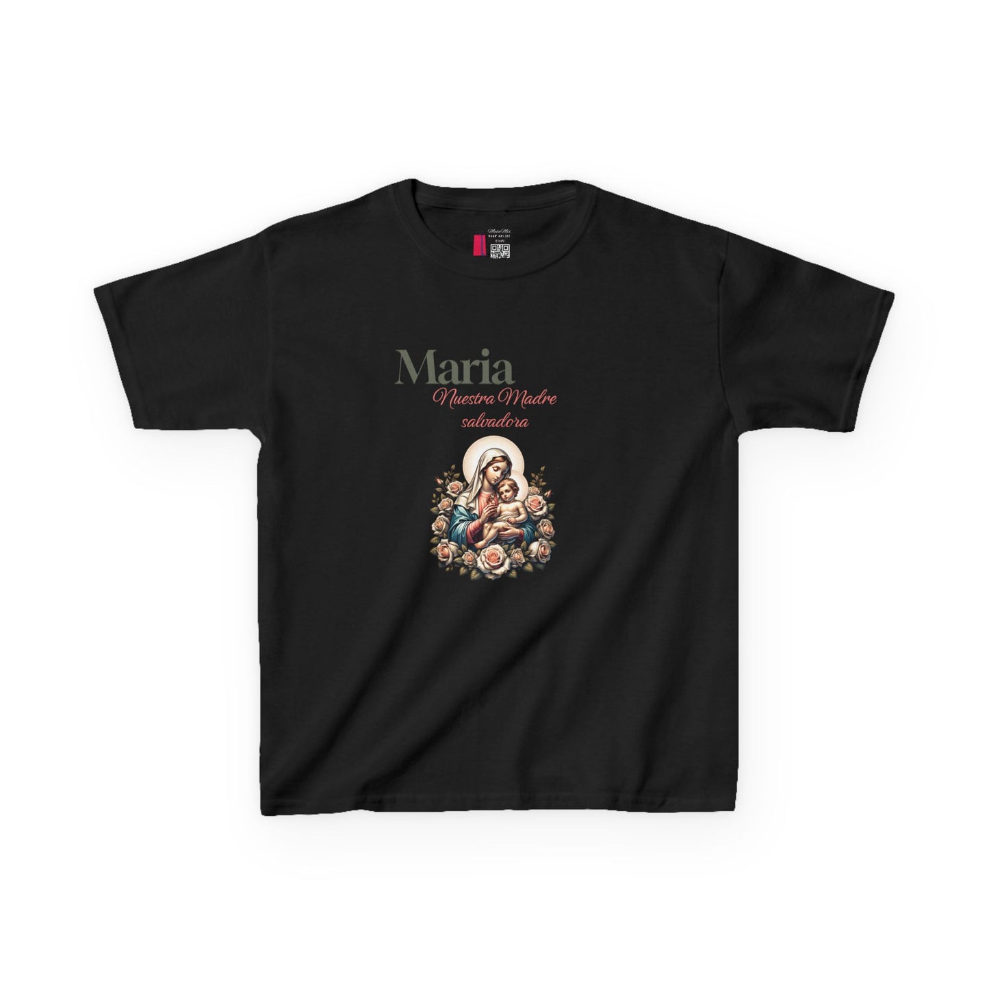 Kids Maria Virgen Faith T-Shirt — Religious Catholic Children's Tee