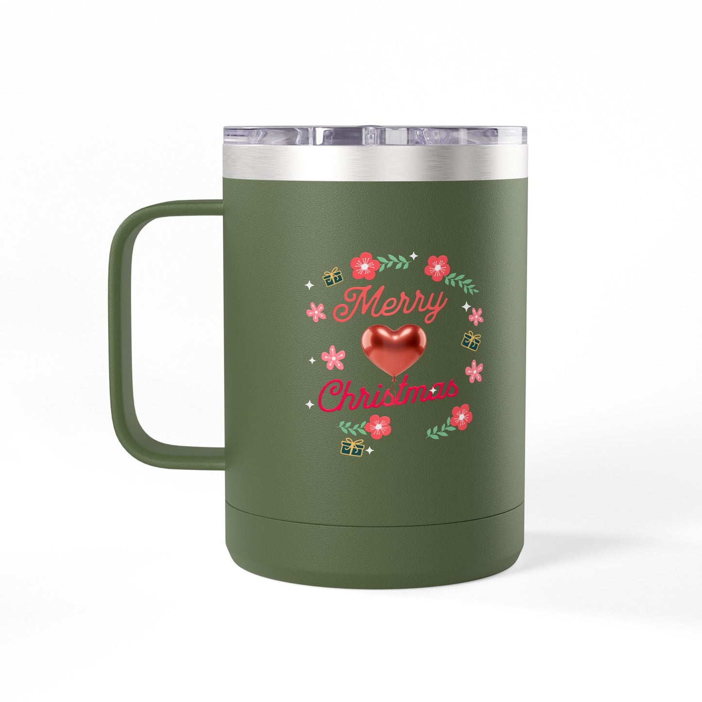 Christmas Coffee Mug Tumbler, 15oz