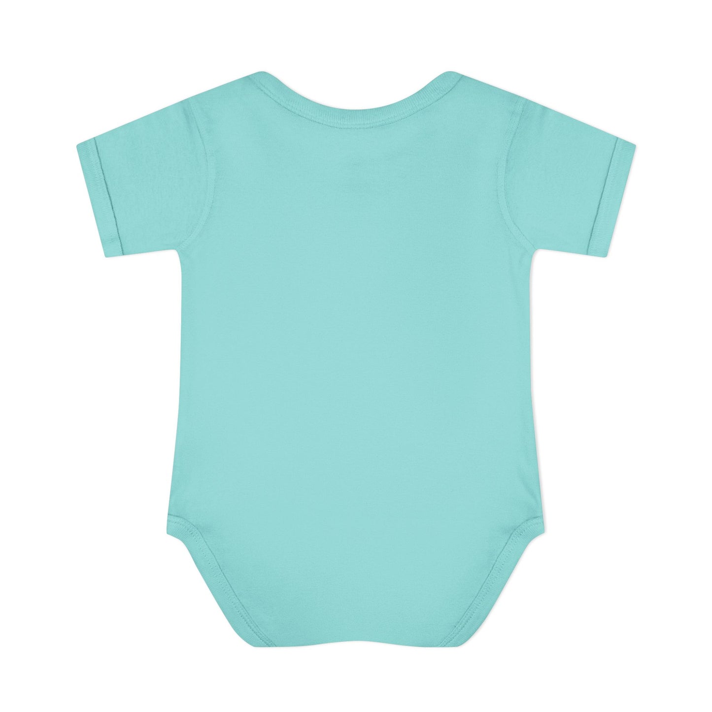 Baby Bodysuit — Cute Rainbow with Smiling Clouds Infant Onesie